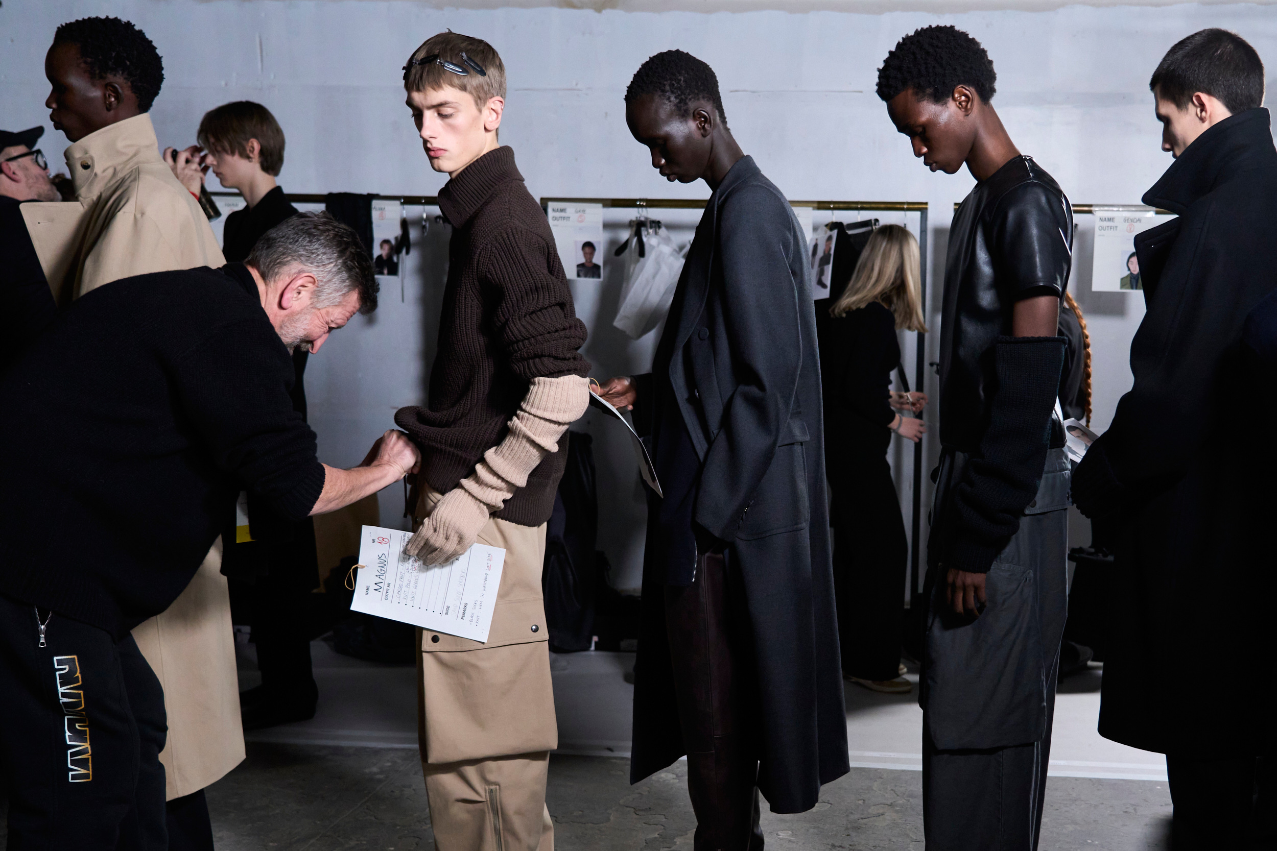 Dries Van Noten Fall 2024 Men’s Fashion Show Backstage