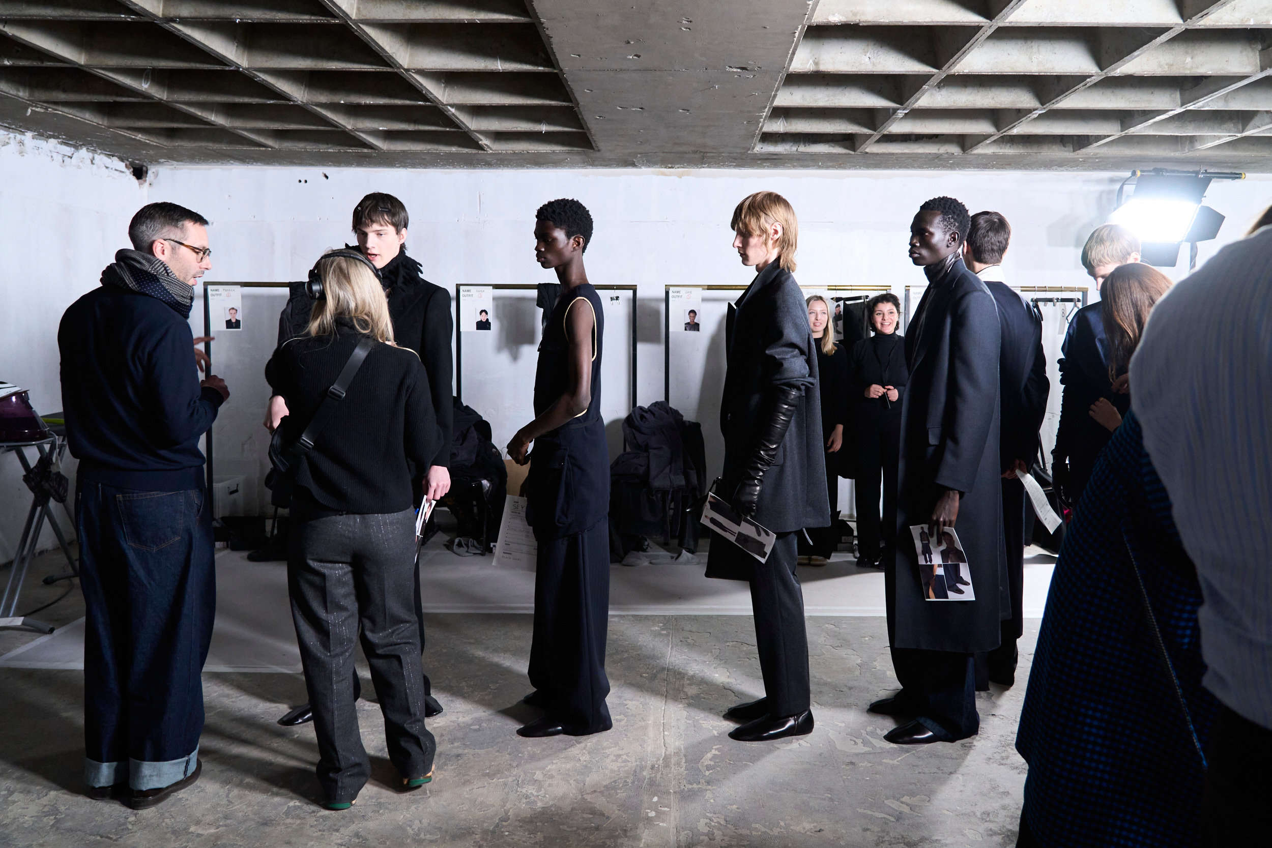 Dries Van Noten Fall 2024 Men’s Fashion Show Backstage