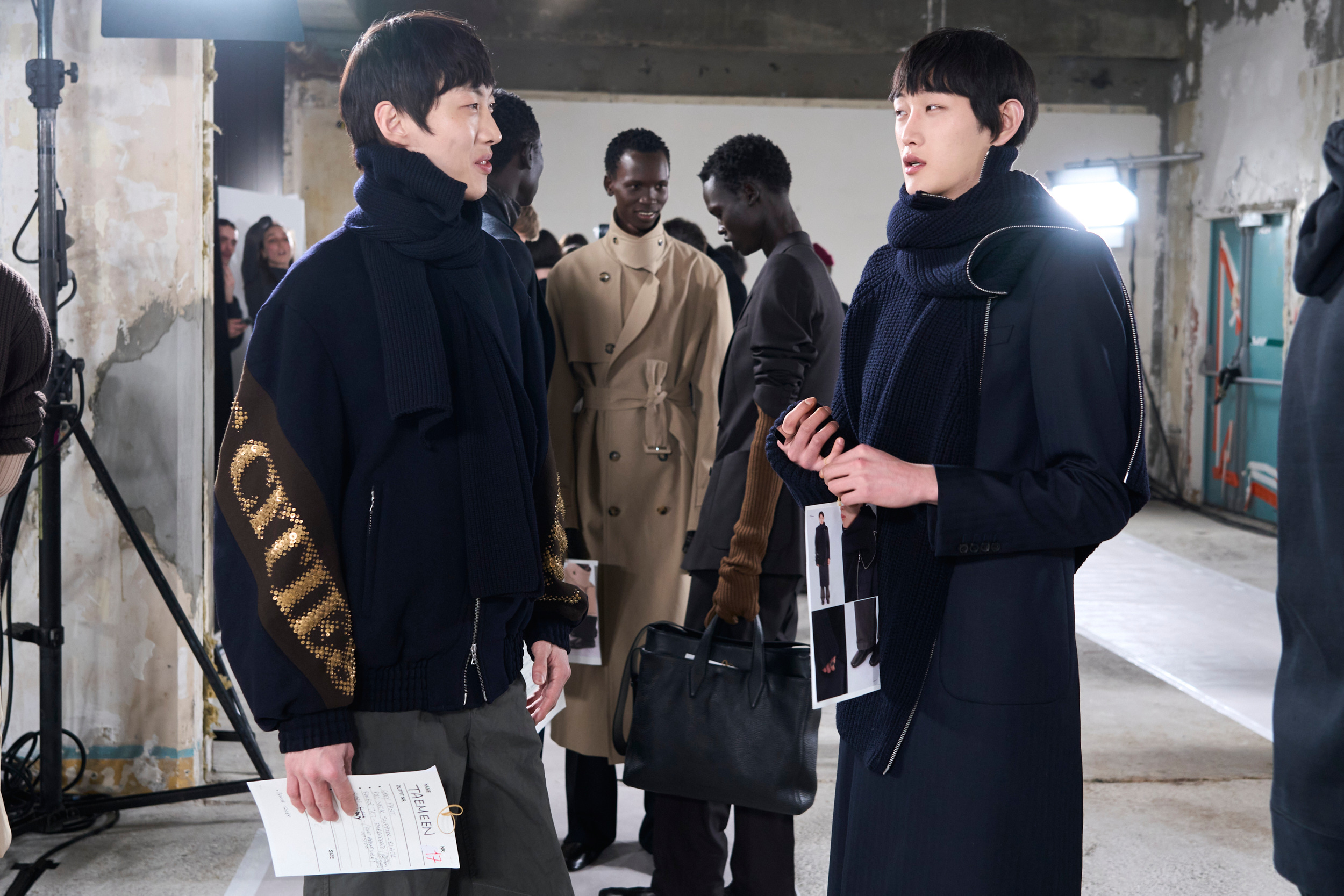 Dries Van Noten Fall 2024 Men’s Fashion Show Backstage