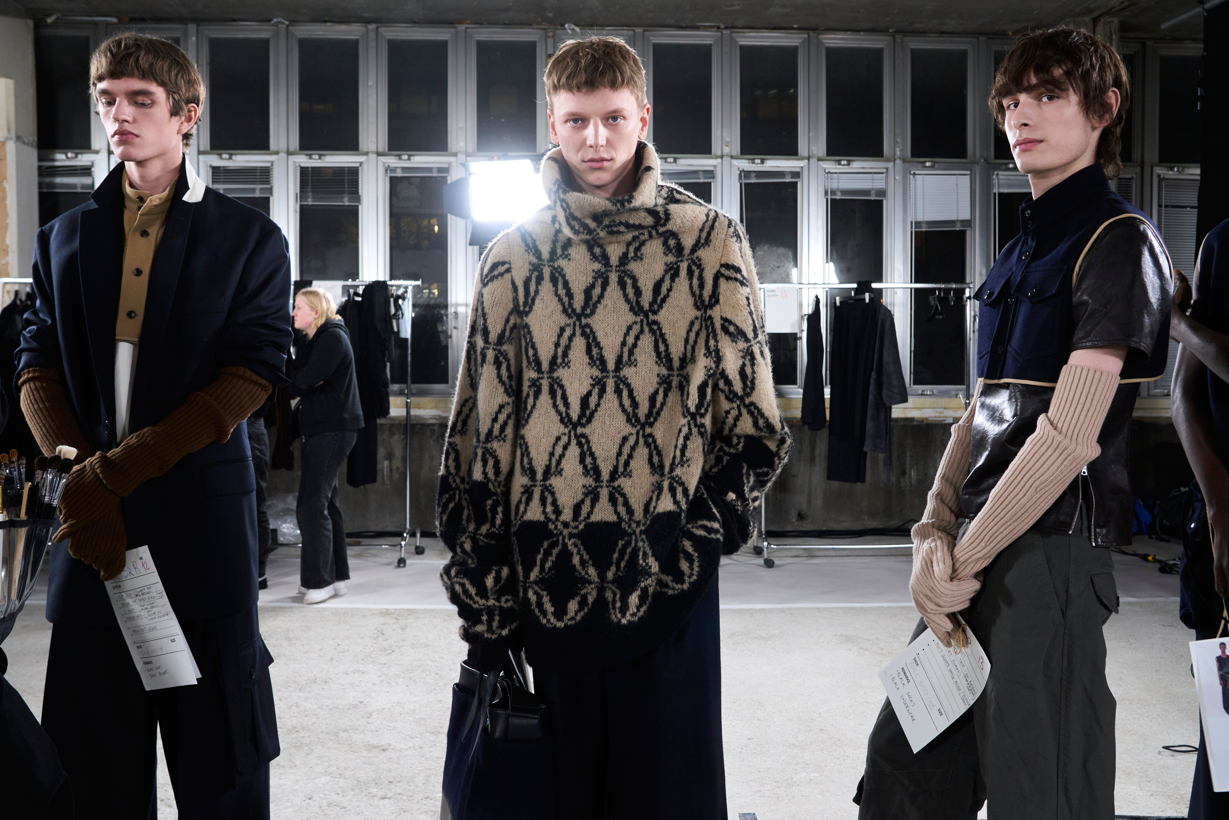 Dries Van Noten Fall 2024 Men’s Fashion Show Backstage