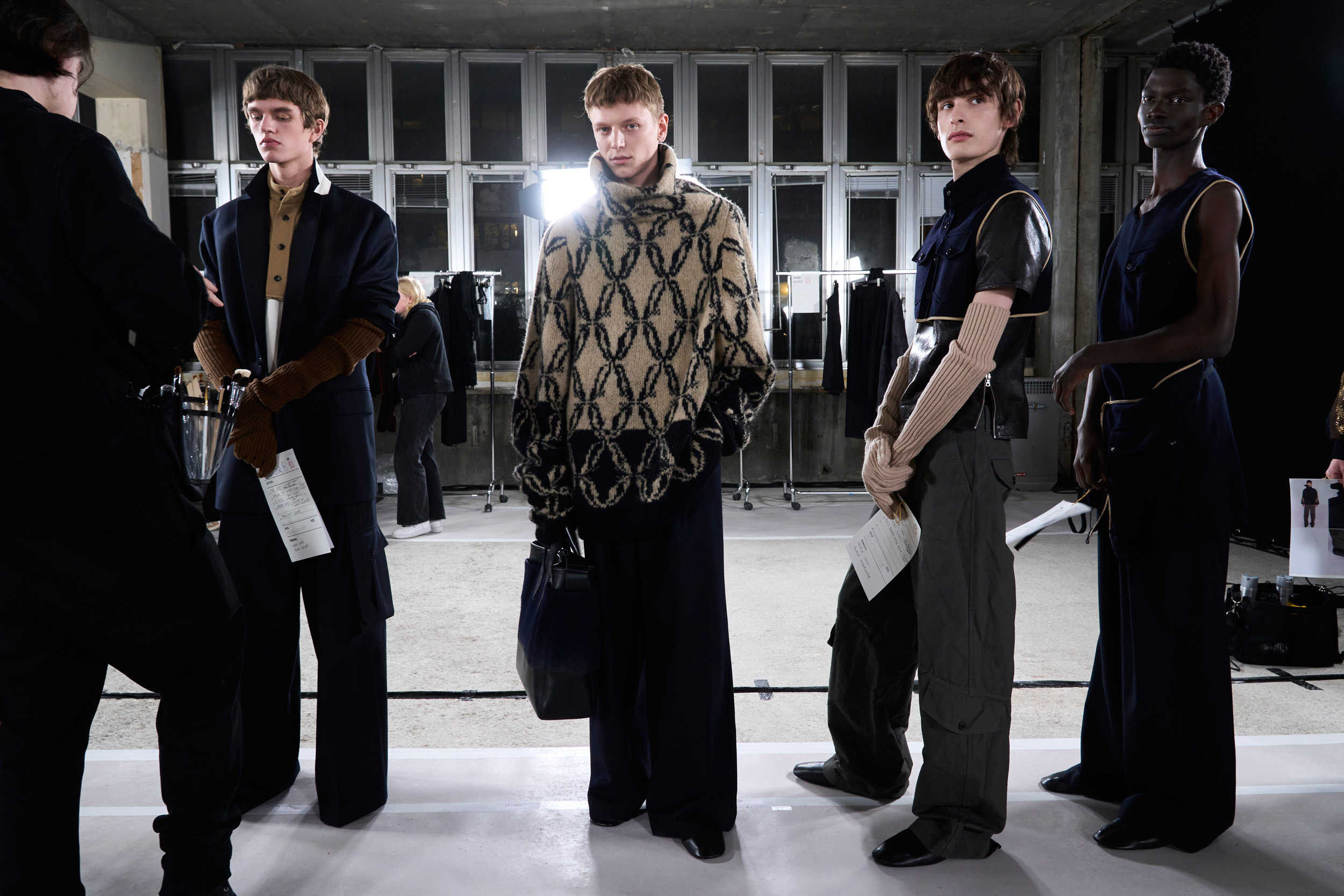 Dries Van Noten Fall 2024 Men’s Fashion Show Backstage