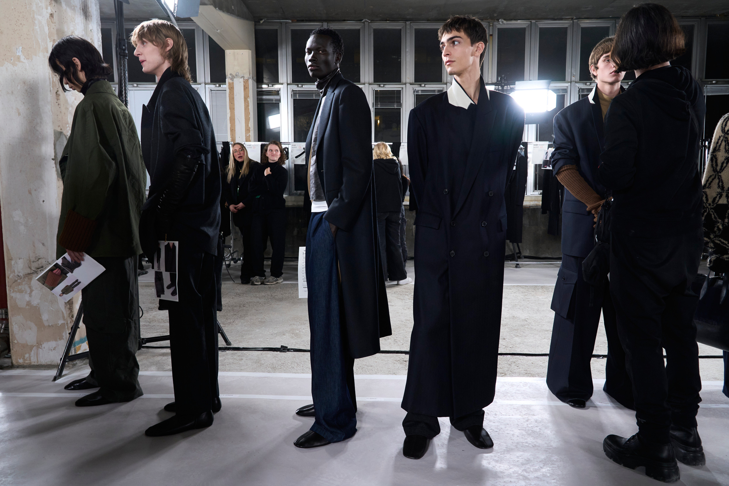 Dries Van Noten Fall 2024 Men’s Fashion Show Backstage