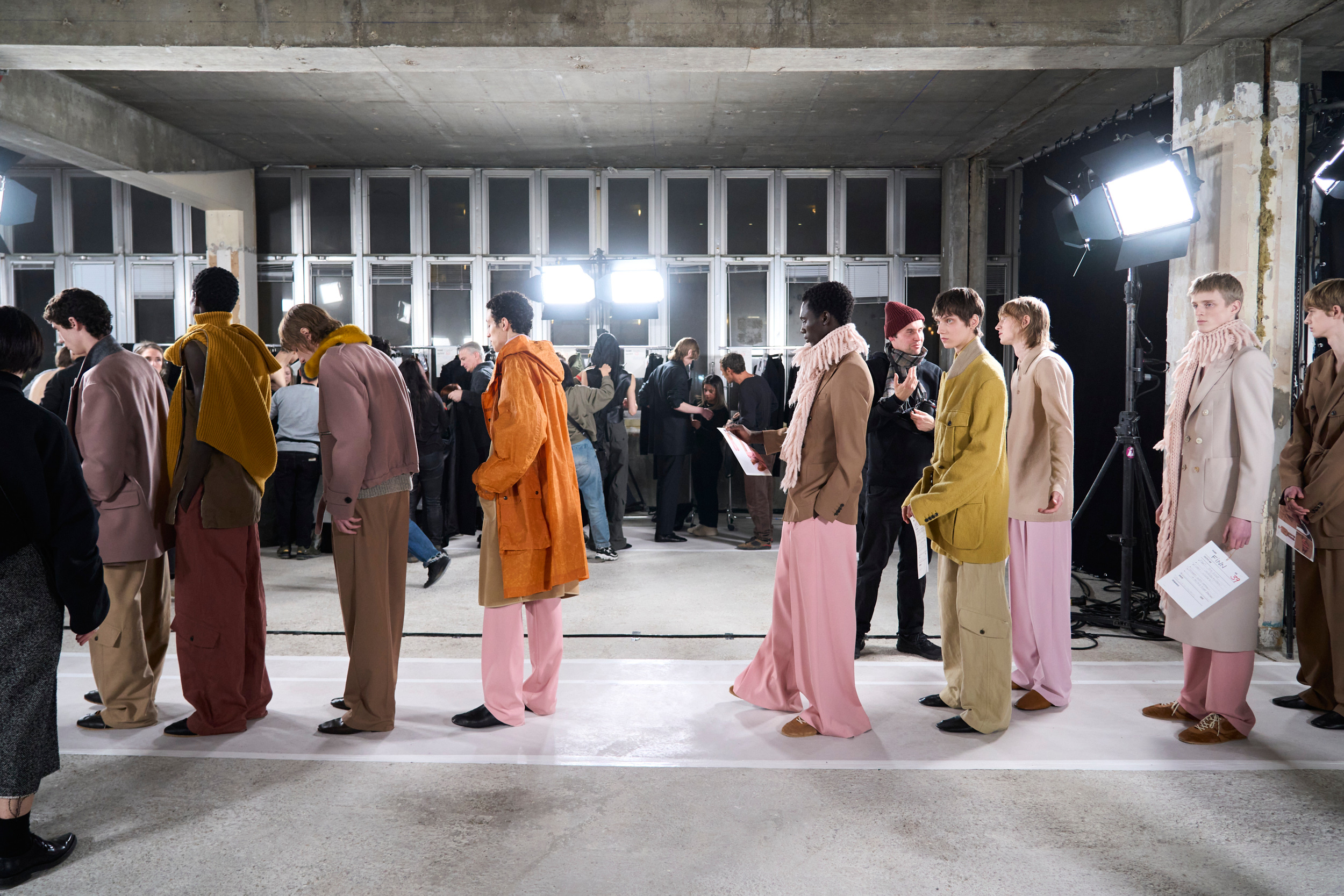 Dries Van Noten Fall 2024 Men’s Fashion Show Backstage