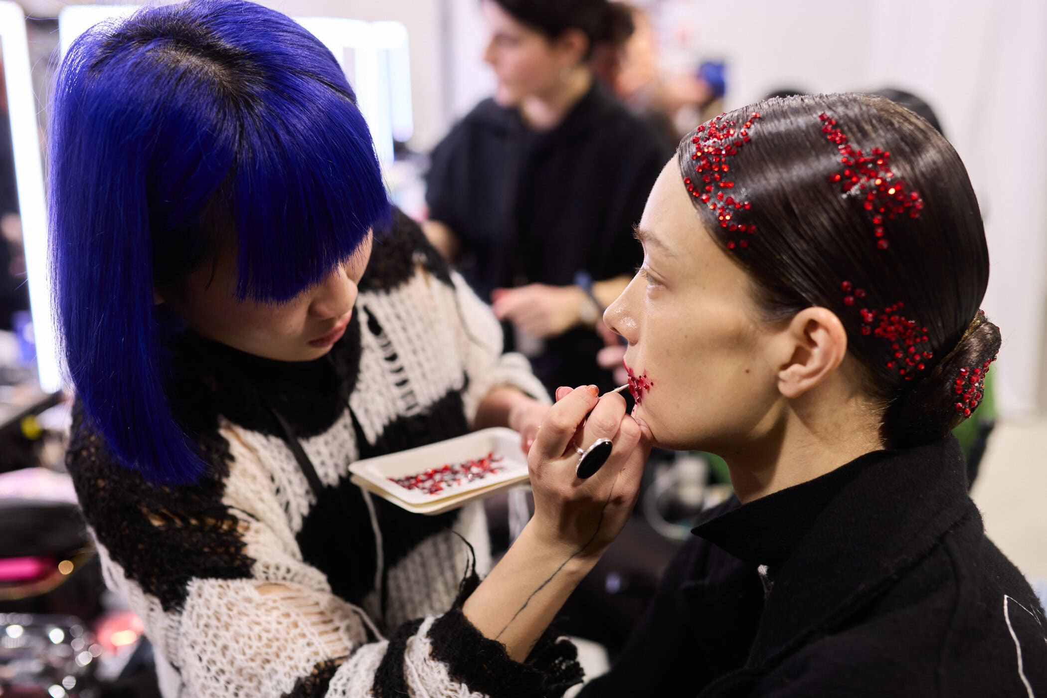 Robert Wun Spring 2024 Couture Fashion Show Backstage