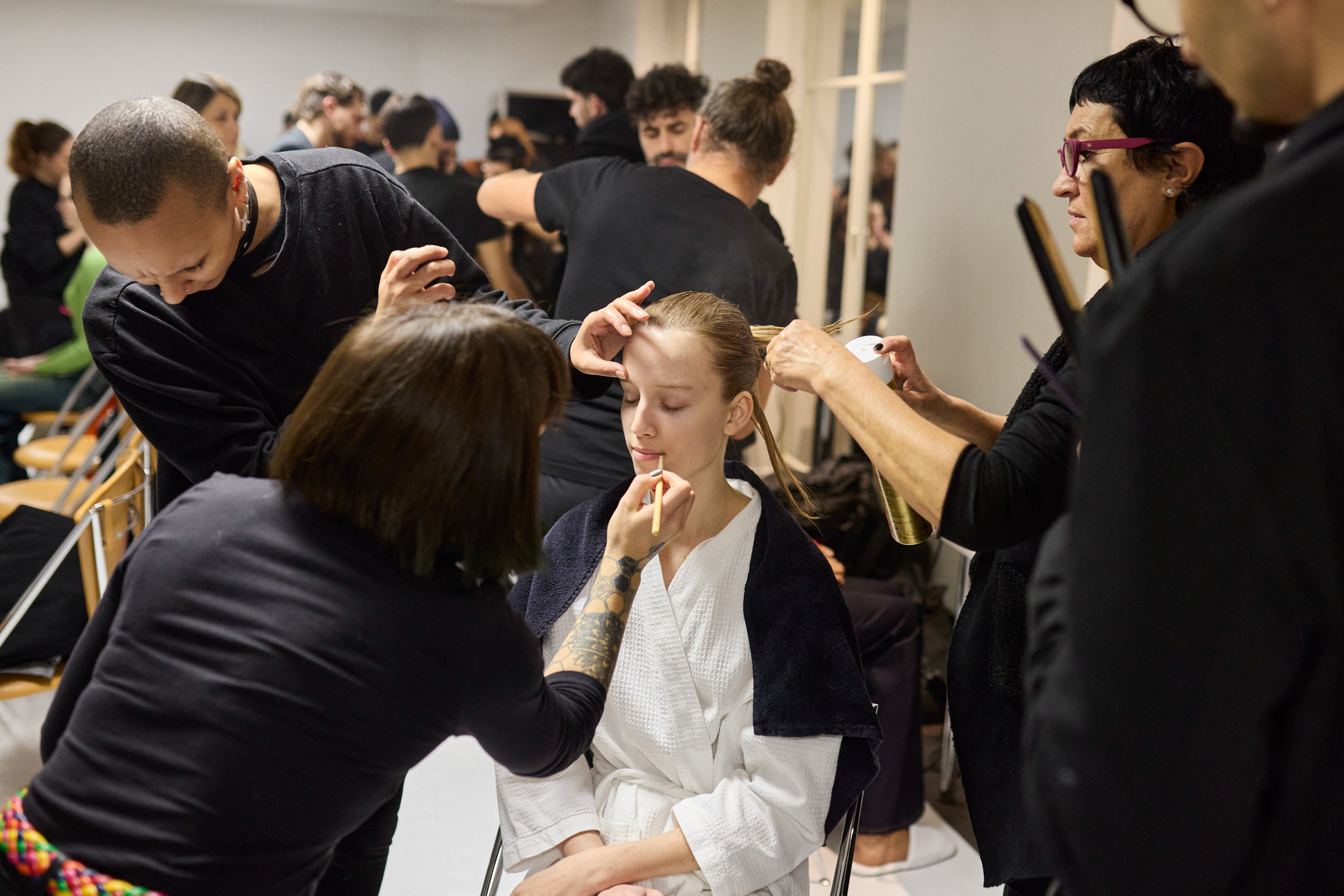 Yanina Couture Spring 2024 Couture Fashion Show Backstage