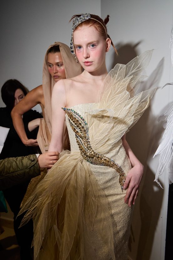 Yanina Couture Spring 2024 Couture Fashion Show Backstage