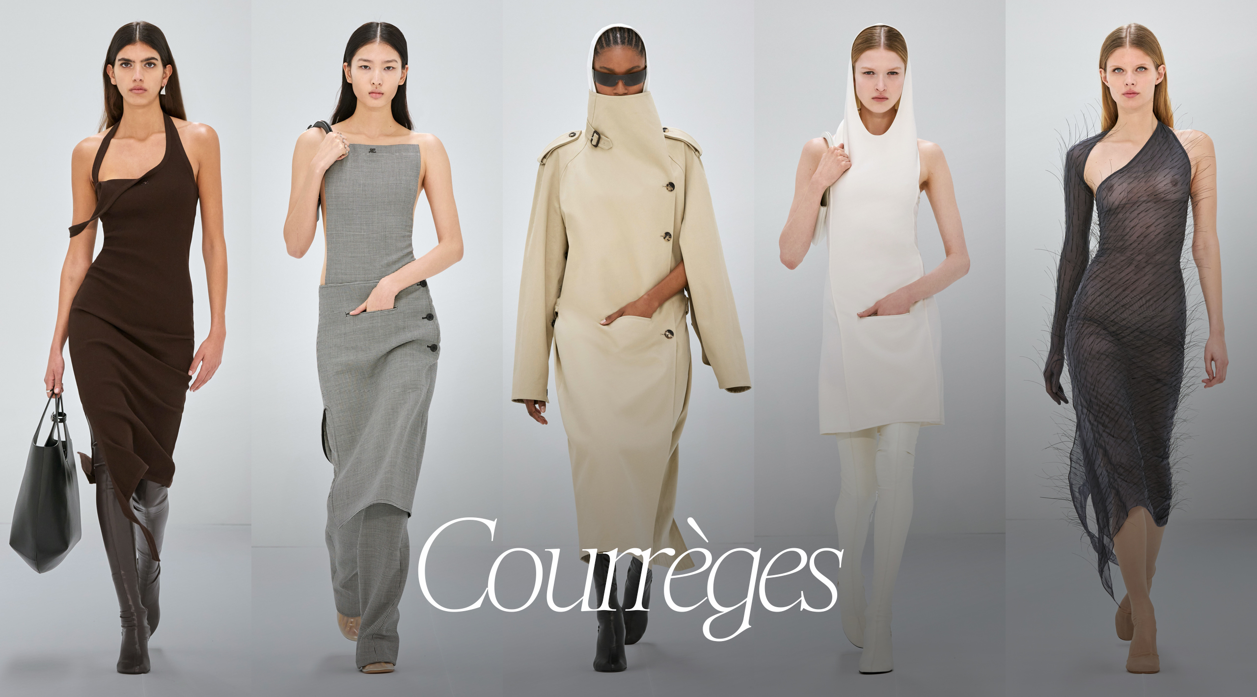 Courreges Top 10 Paris fashion shows grid with fashion show photos