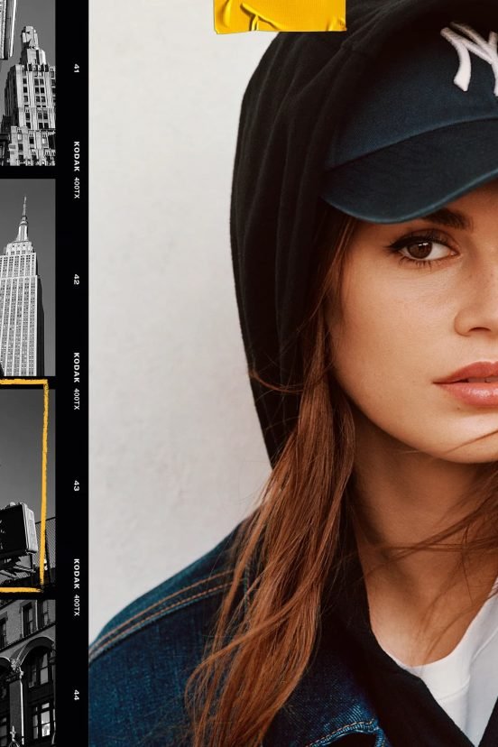 DKNY Spring 2024 ad campaign photo with Kaia Gerber