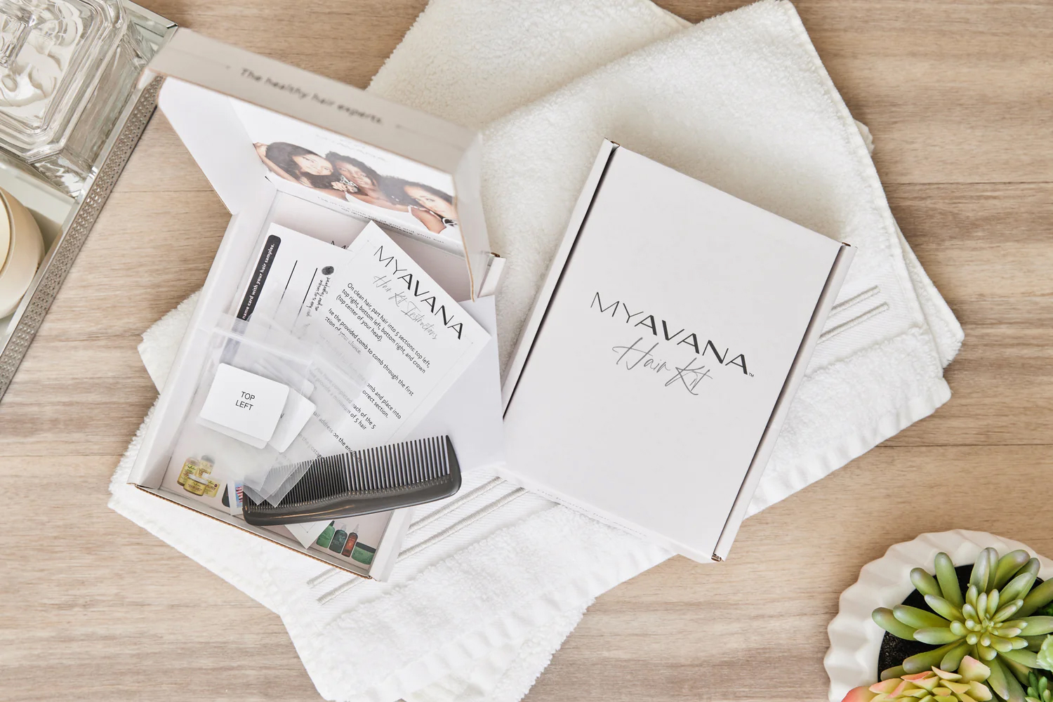 Ulta Beauty Invests in AI Hair Care Company Myavana news article photo of a Myavana hair kit