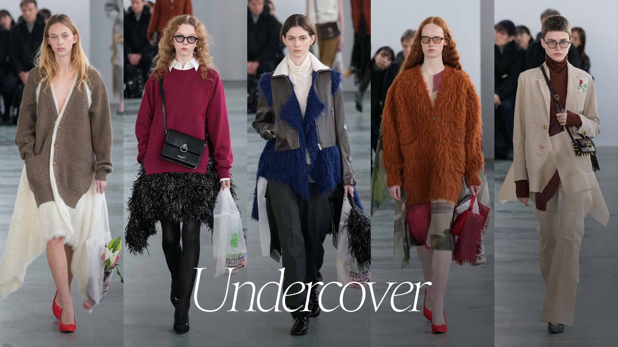 Undercover Fall 2024 fashion show grid for the Top 10 Paris Fall 2024 fashion shows for the Impression