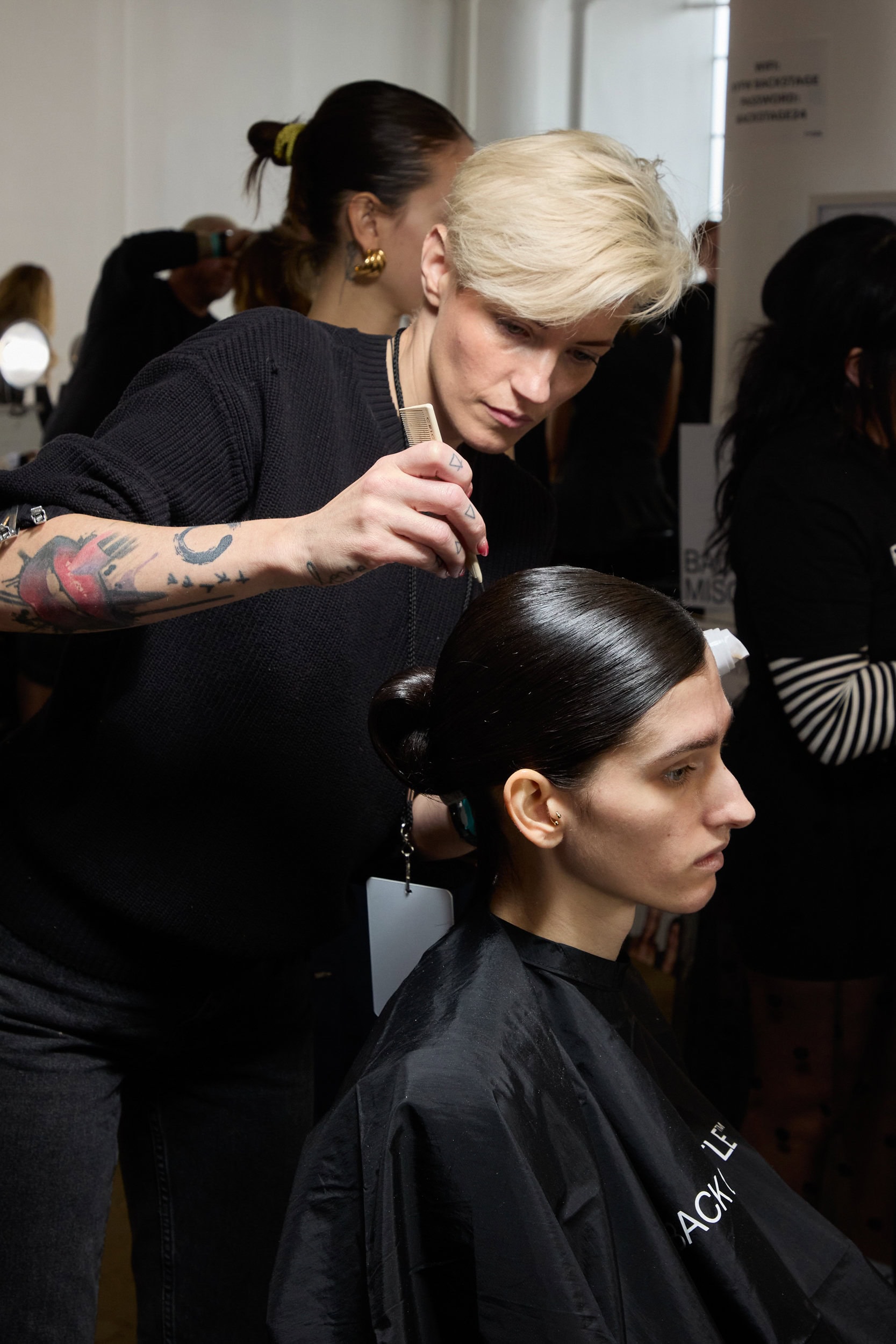 Badgley Mischka  Fall 2024 Fashion Show Backstage