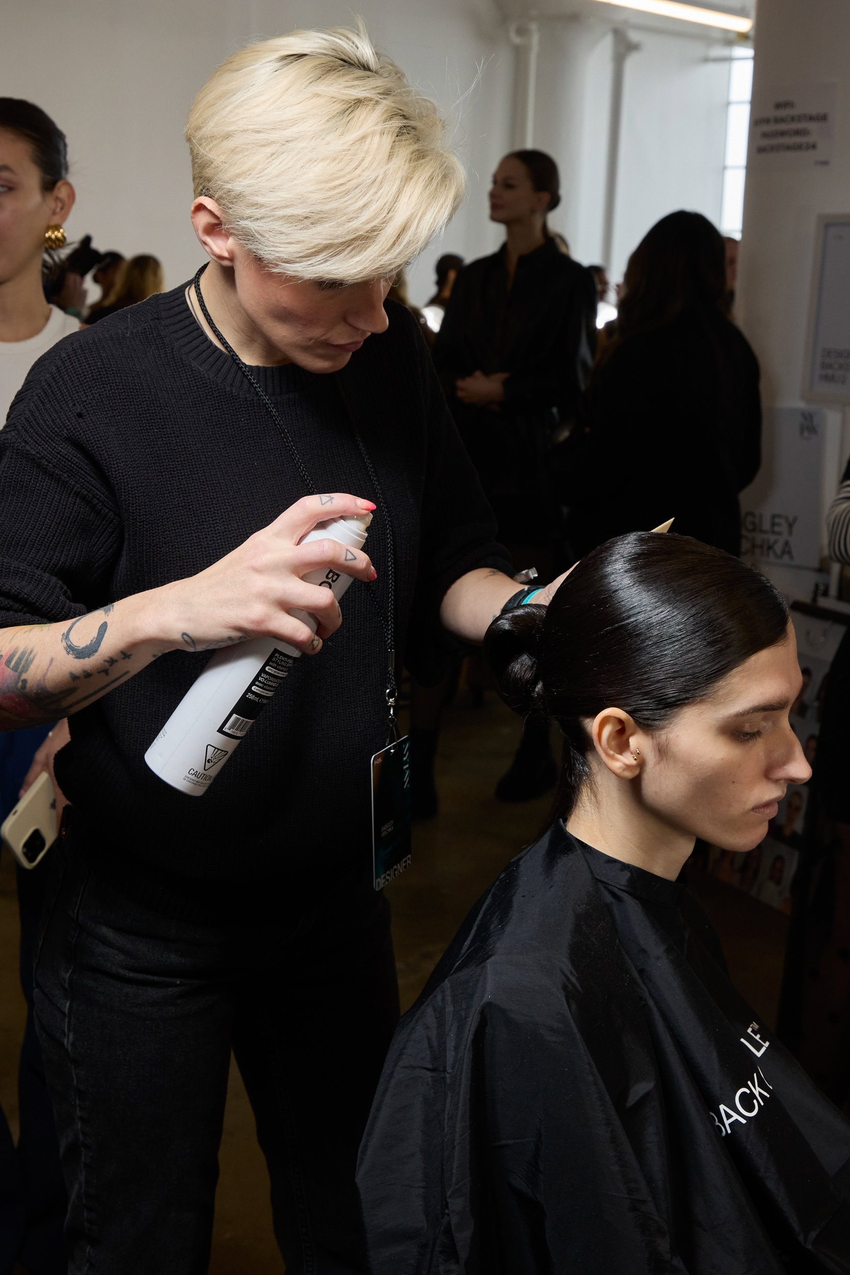 Badgley Mischka  Fall 2024 Fashion Show Backstage