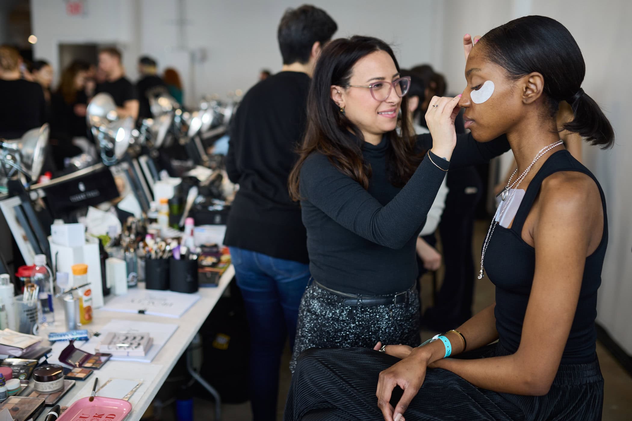 Badgley Mischka  Fall 2024 Fashion Show Backstage