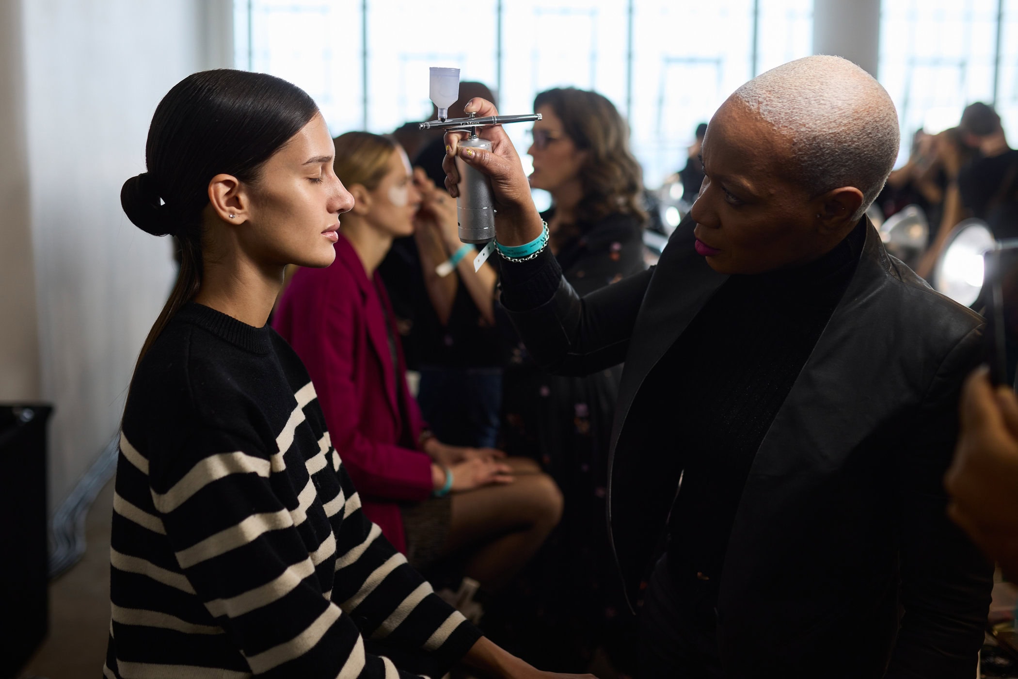 Badgley Mischka  Fall 2024 Fashion Show Backstage