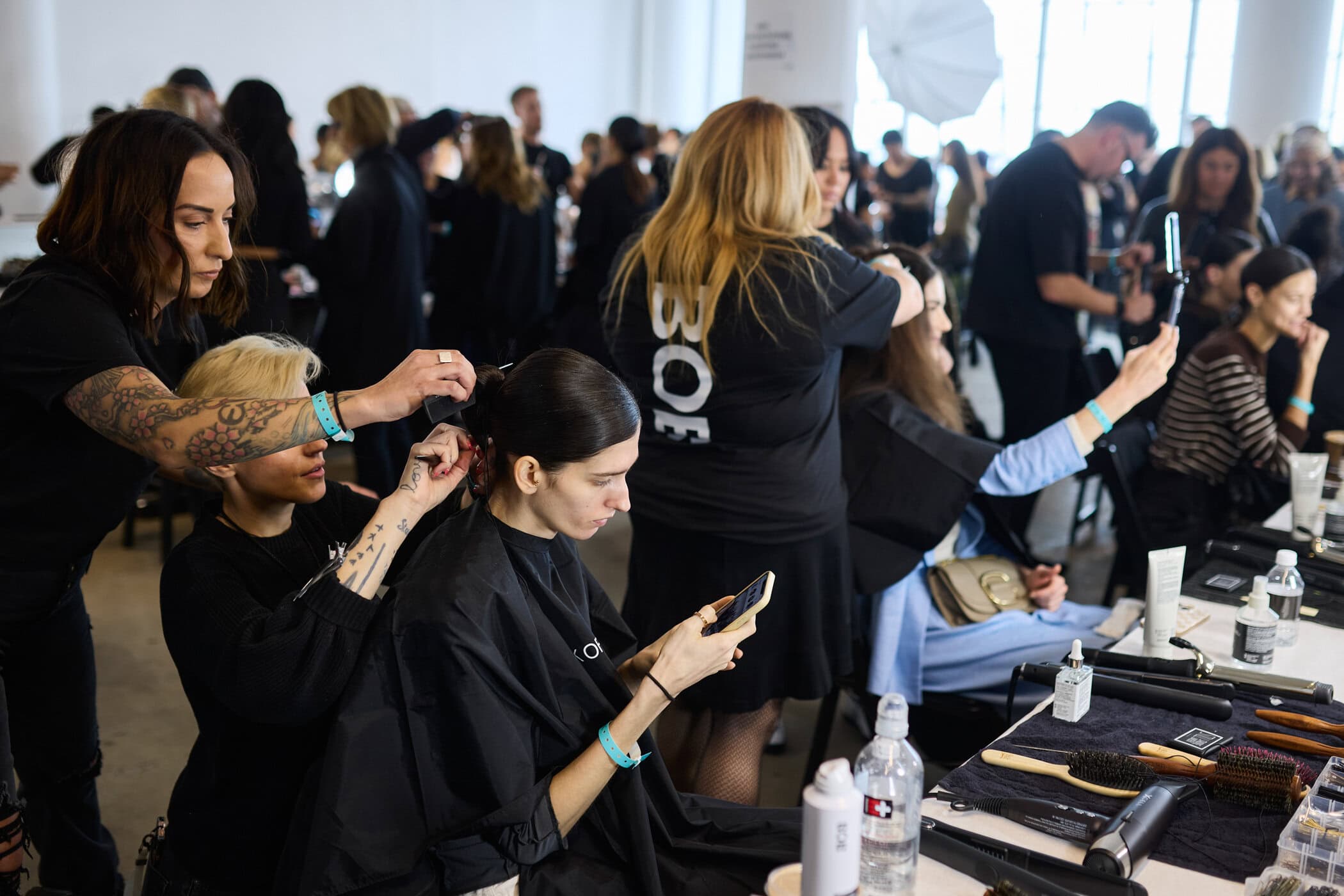 Badgley Mischka  Fall 2024 Fashion Show Backstage
