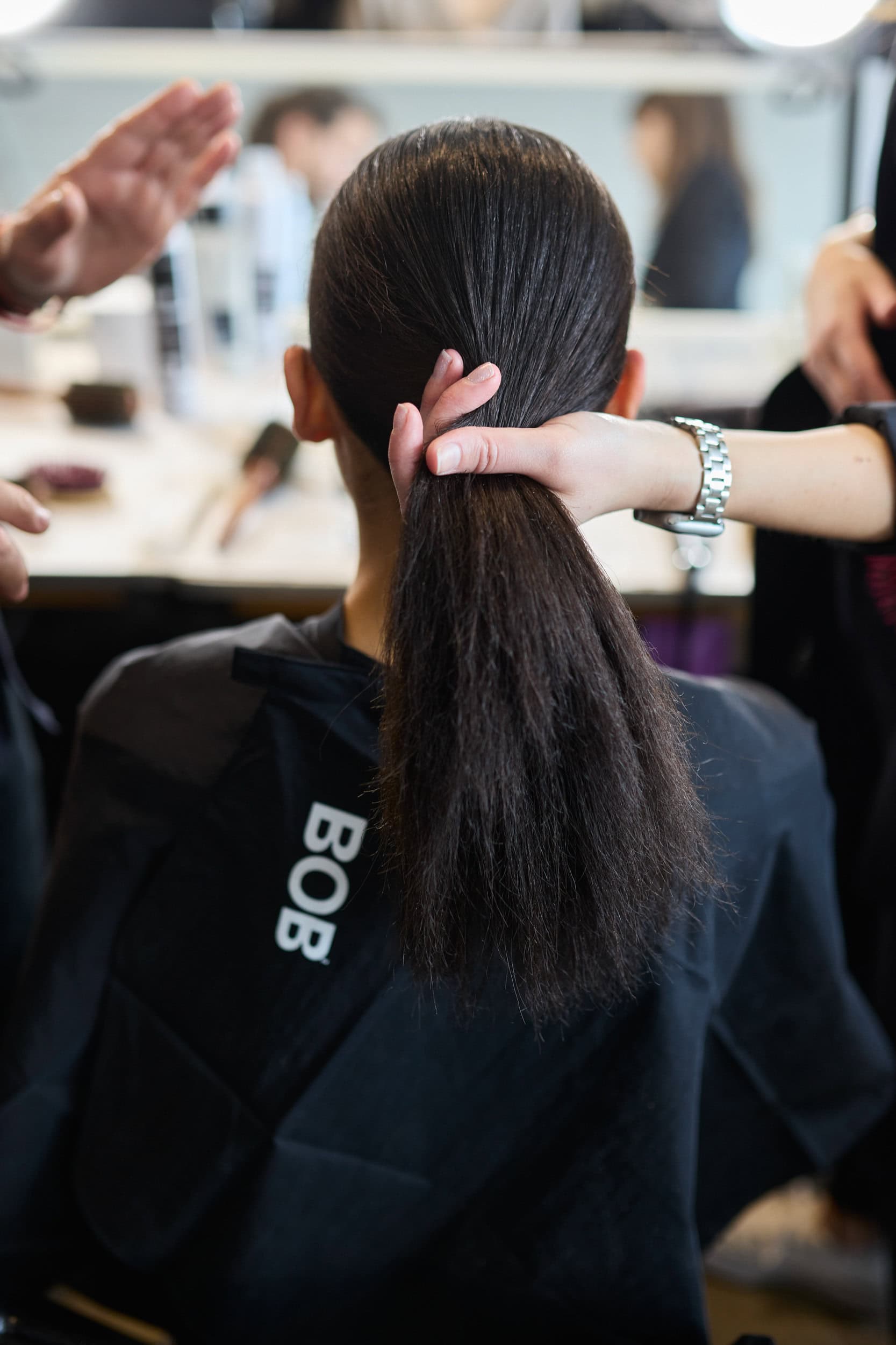 Badgley Mischka  Fall 2024 Fashion Show Backstage