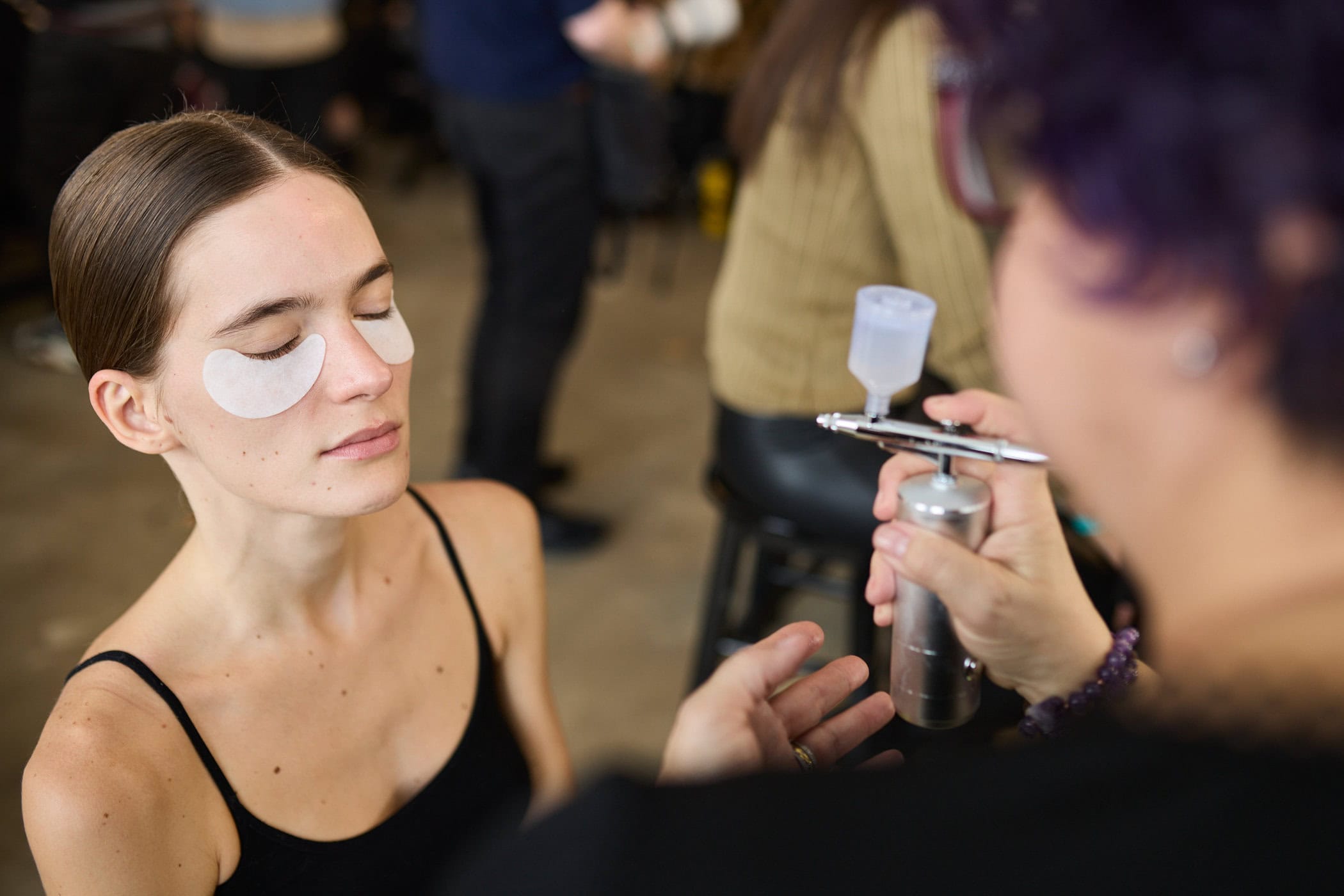 Badgley Mischka  Fall 2024 Fashion Show Backstage