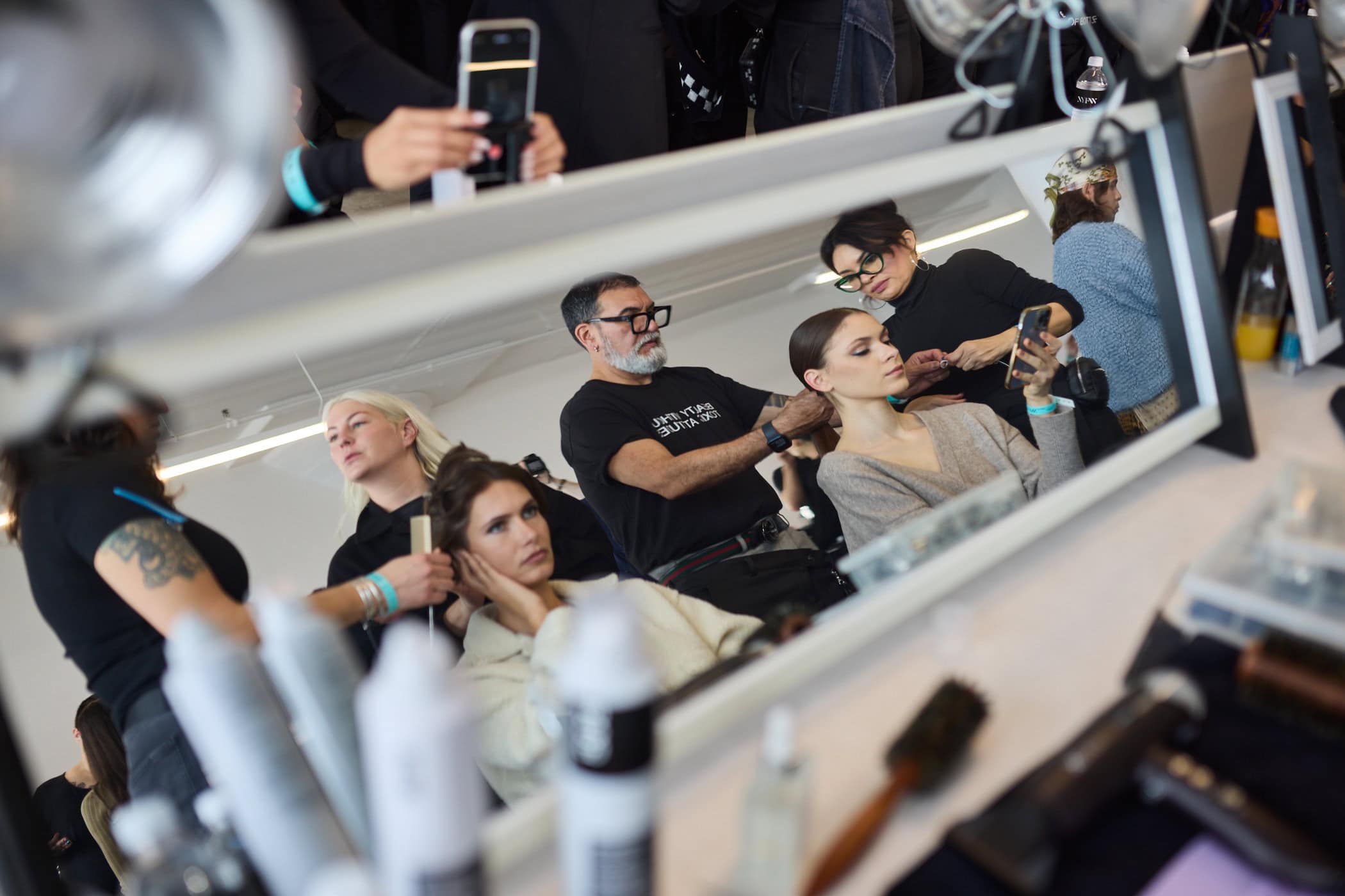 Badgley Mischka  Fall 2024 Fashion Show Backstage