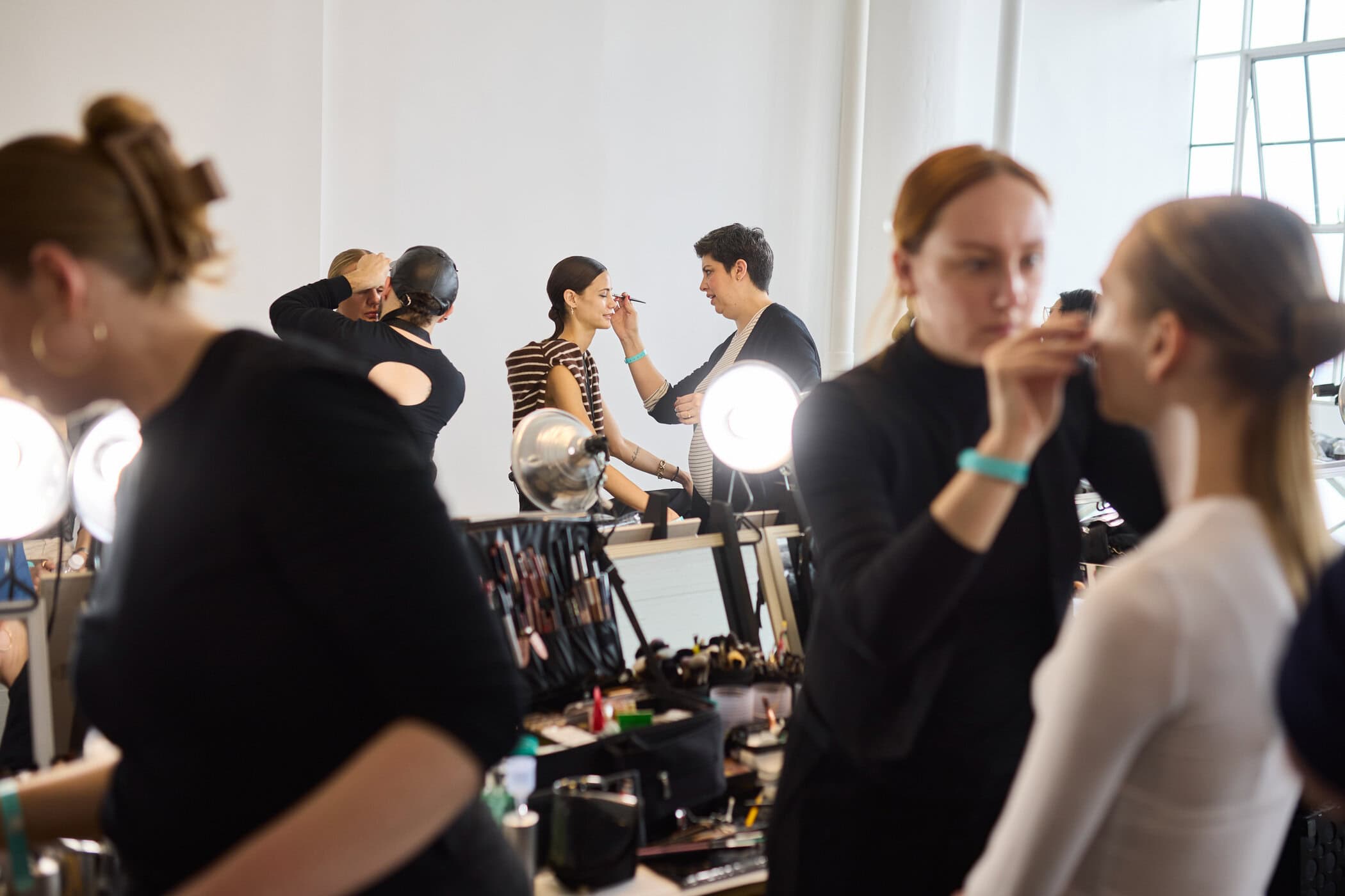 Badgley Mischka  Fall 2024 Fashion Show Backstage