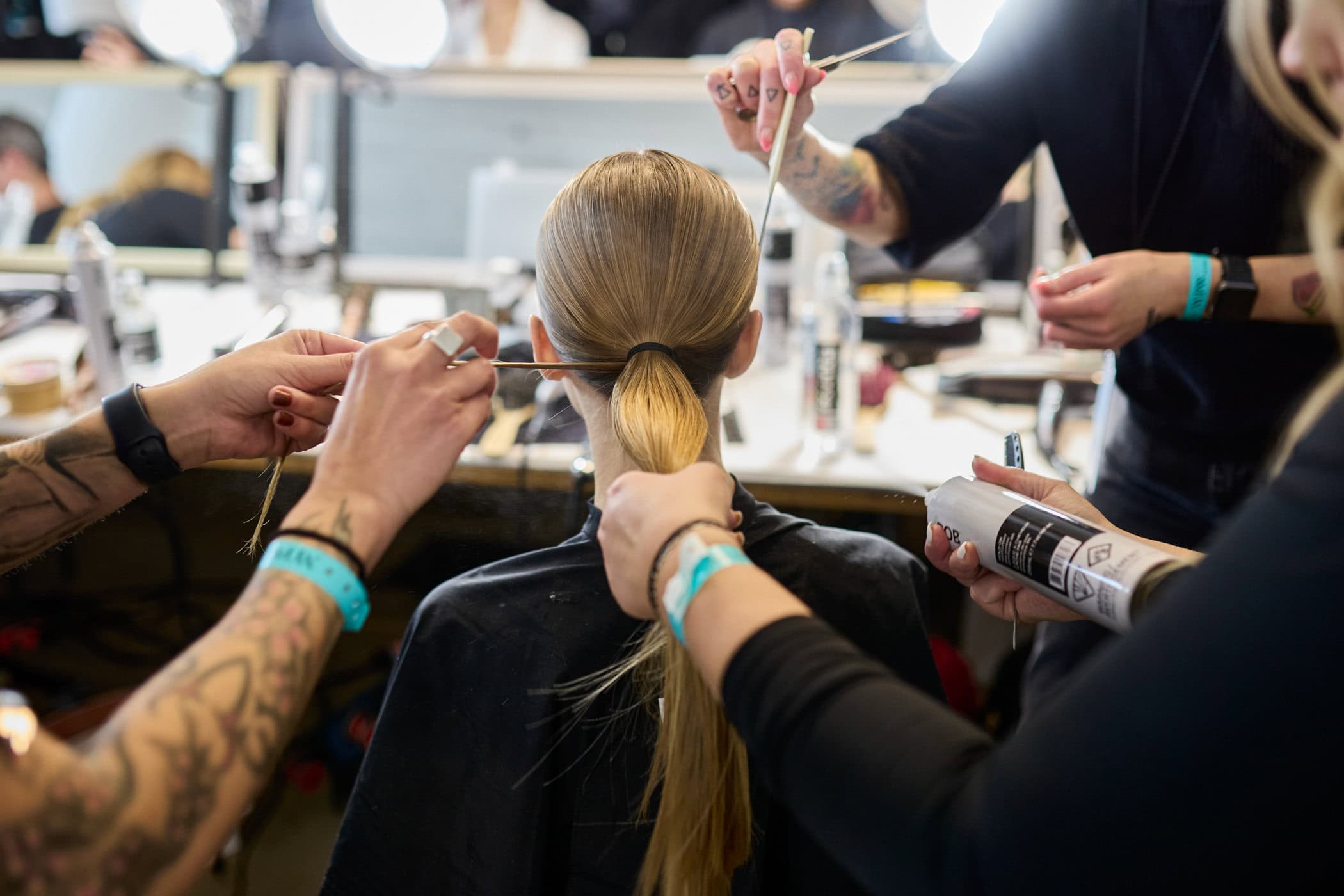 Badgley Mischka  Fall 2024 Fashion Show Backstage