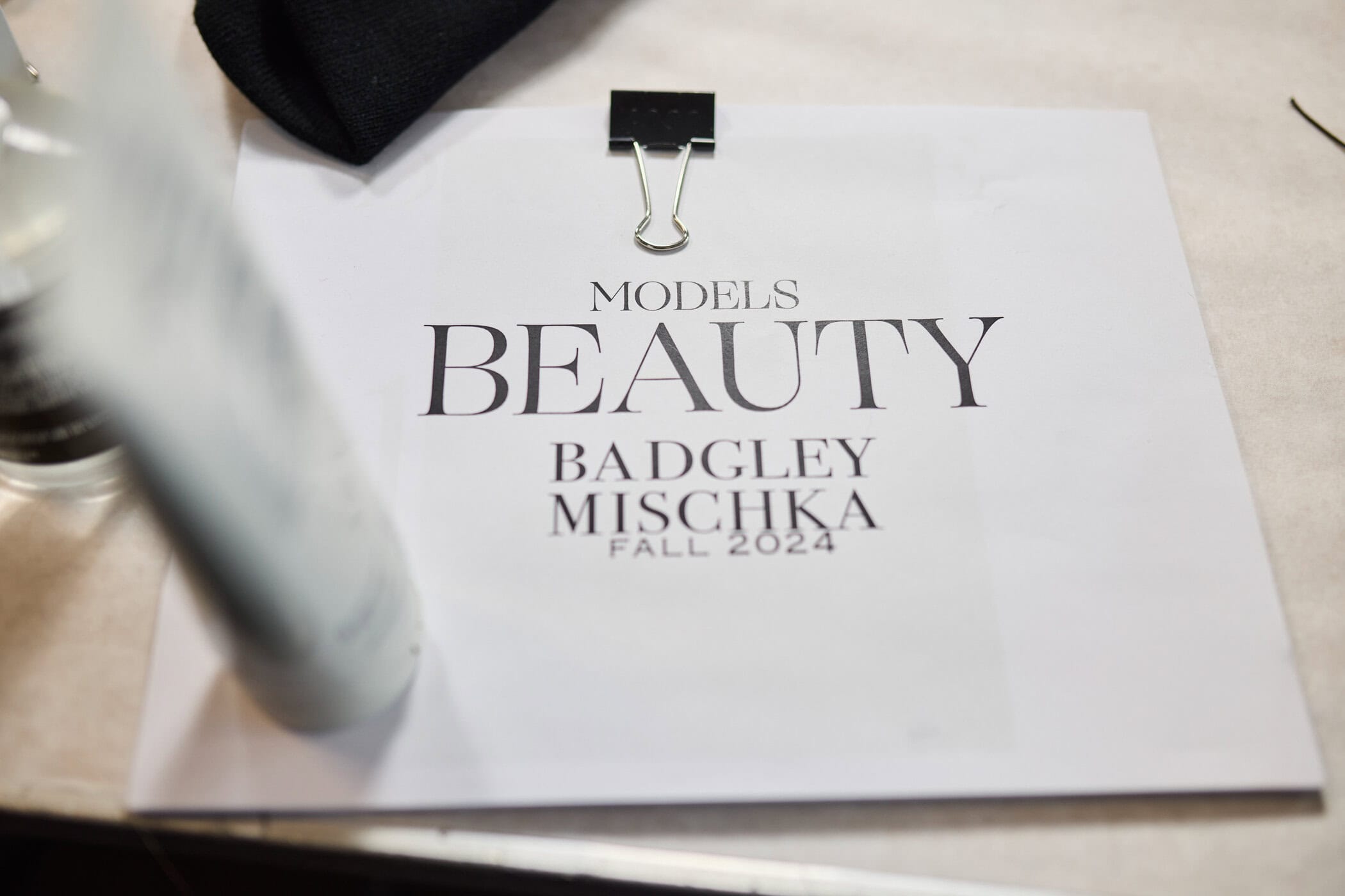 Badgley Mischka  Fall 2024 Fashion Show Backstage