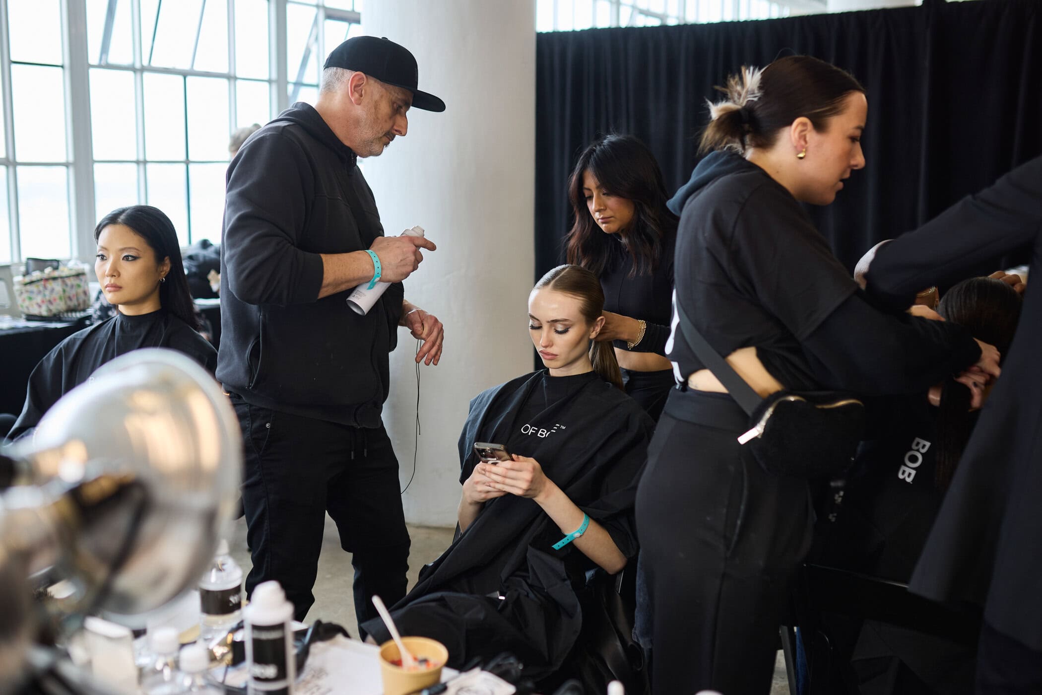 Badgley Mischka  Fall 2024 Fashion Show Backstage