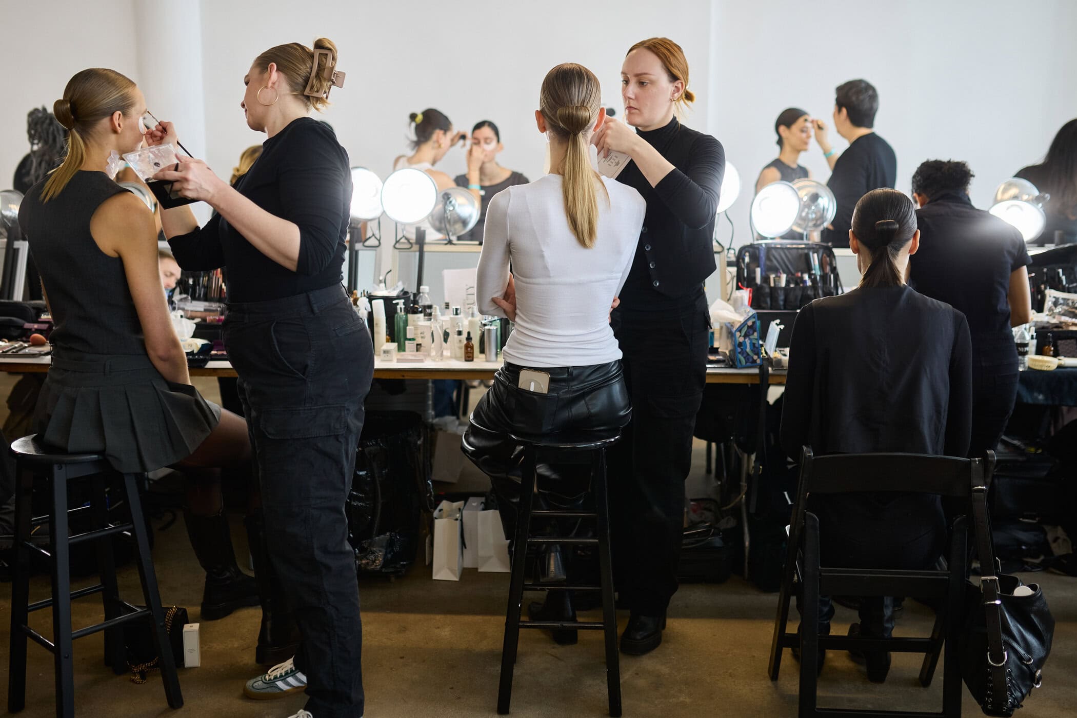 Badgley Mischka  Fall 2024 Fashion Show Backstage
