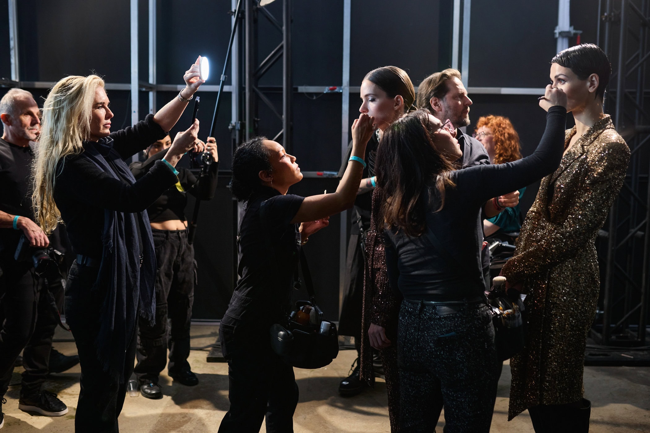 Badgley Mischka  Fall 2024 Fashion Show Backstage
