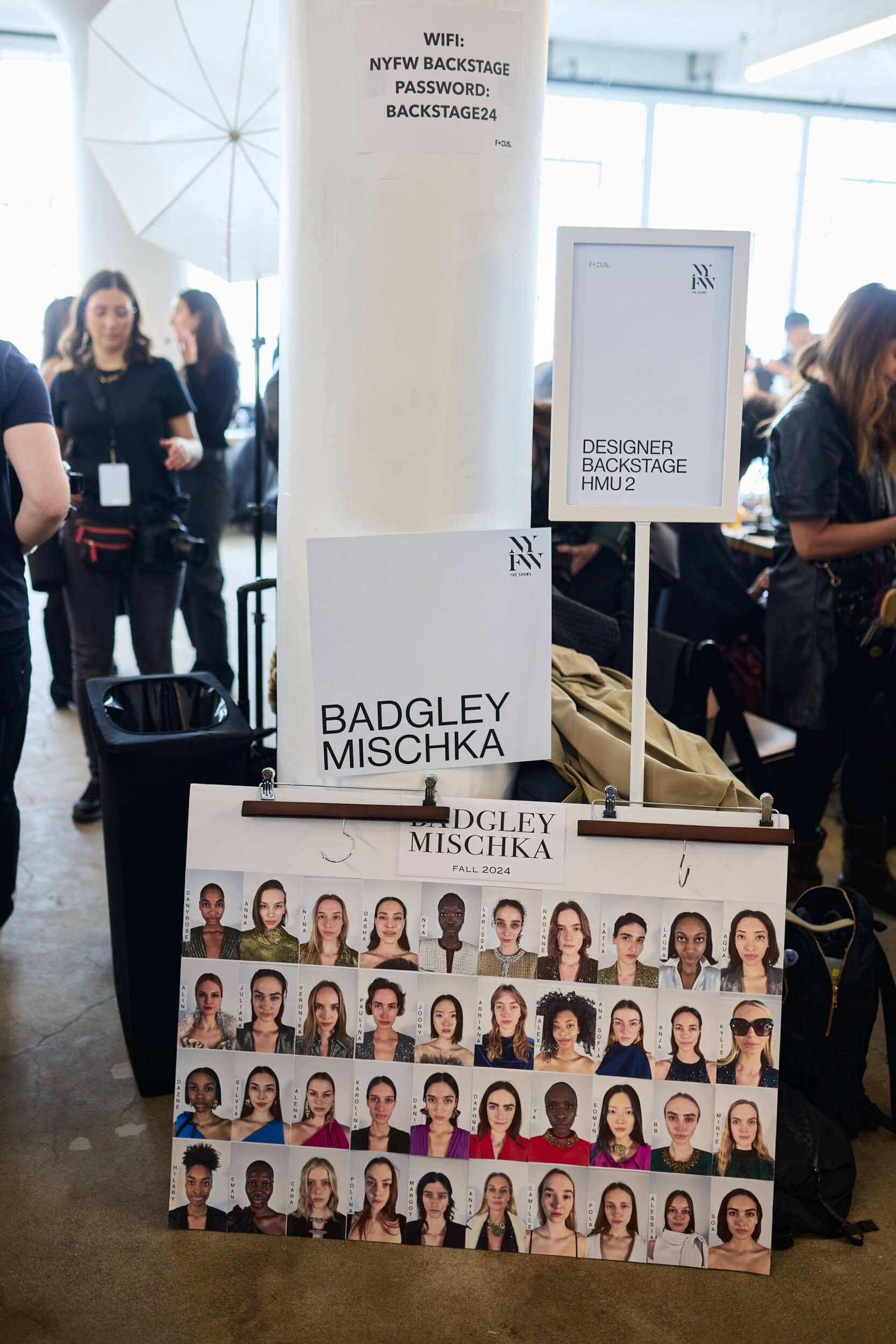 Badgley Mischka  Fall 2024 Fashion Show Backstage