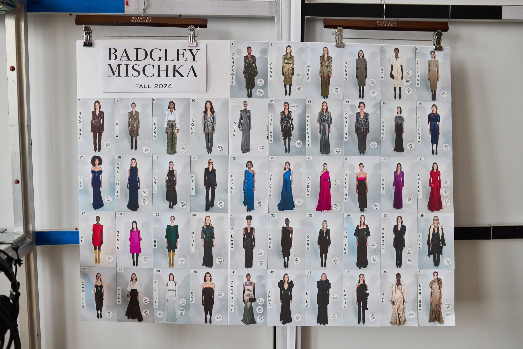 Badgley Mischka  Fall 2024 Fashion Show Backstage