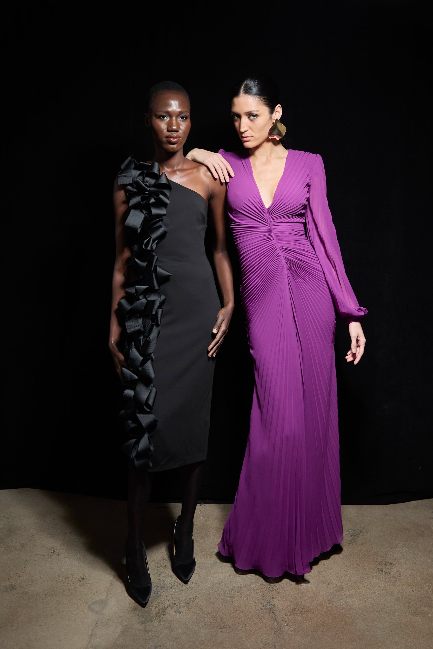 Badgley Mischka  Fall 2024 Fashion Show Backstage