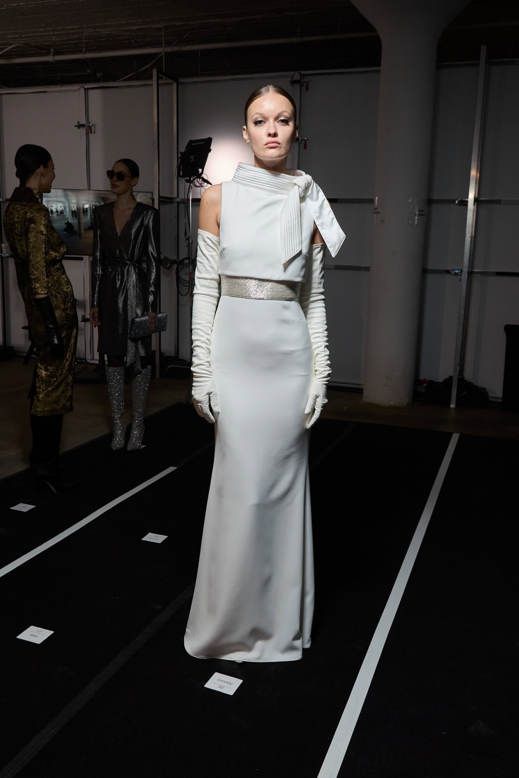 Badgley Mischka  Fall 2024 Fashion Show Backstage