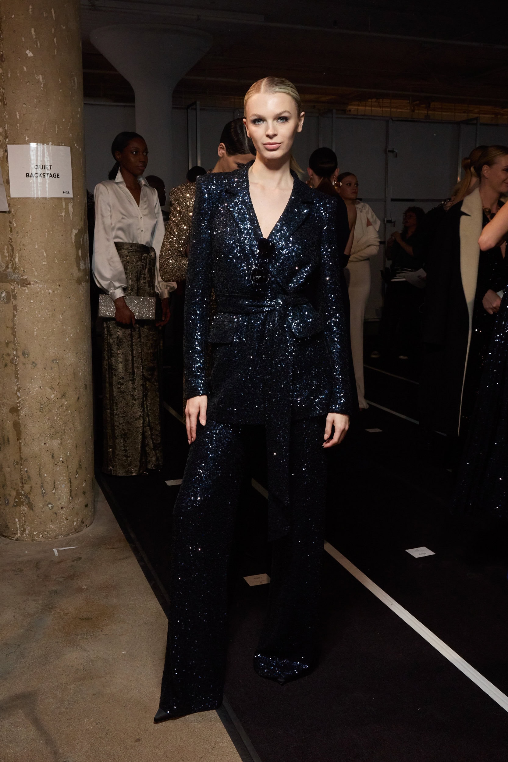 Badgley Mischka  Fall 2024 Fashion Show Backstage