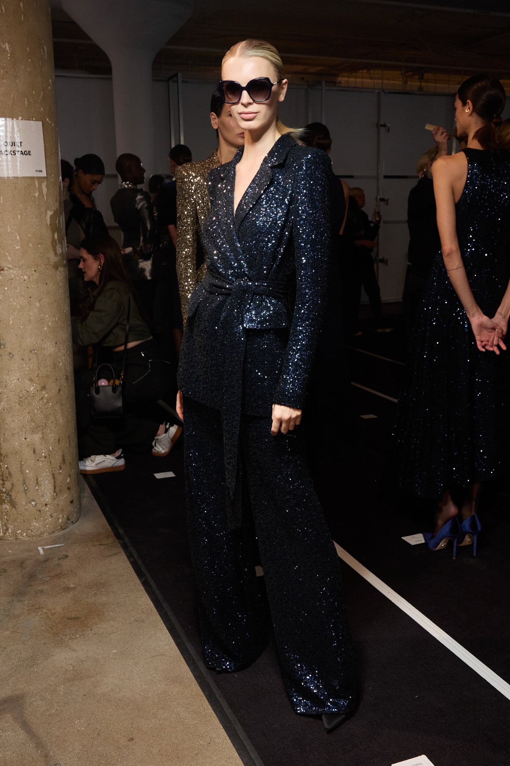 Badgley Mischka  Fall 2024 Fashion Show Backstage