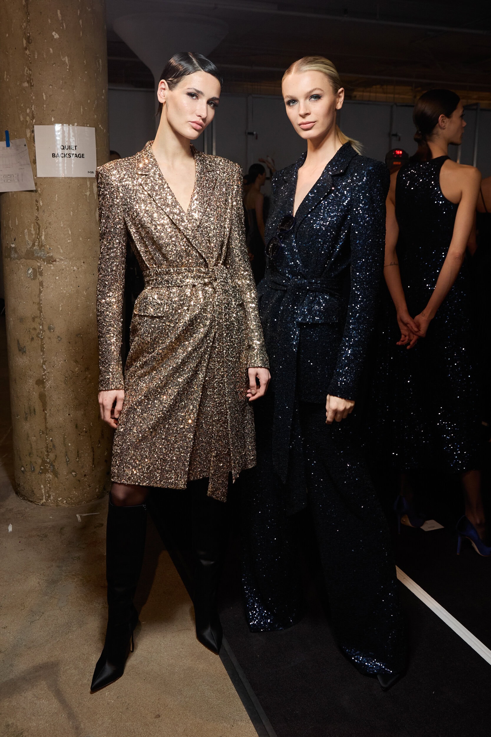 Badgley Mischka  Fall 2024 Fashion Show Backstage