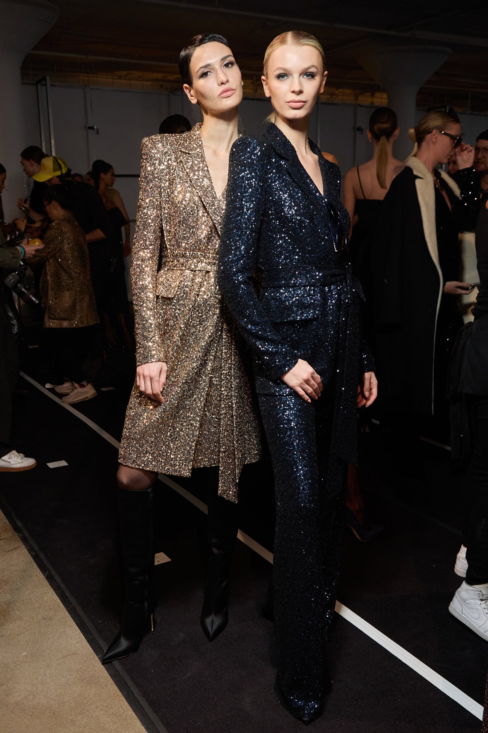 Badgley Mischka  Fall 2024 Fashion Show Backstage