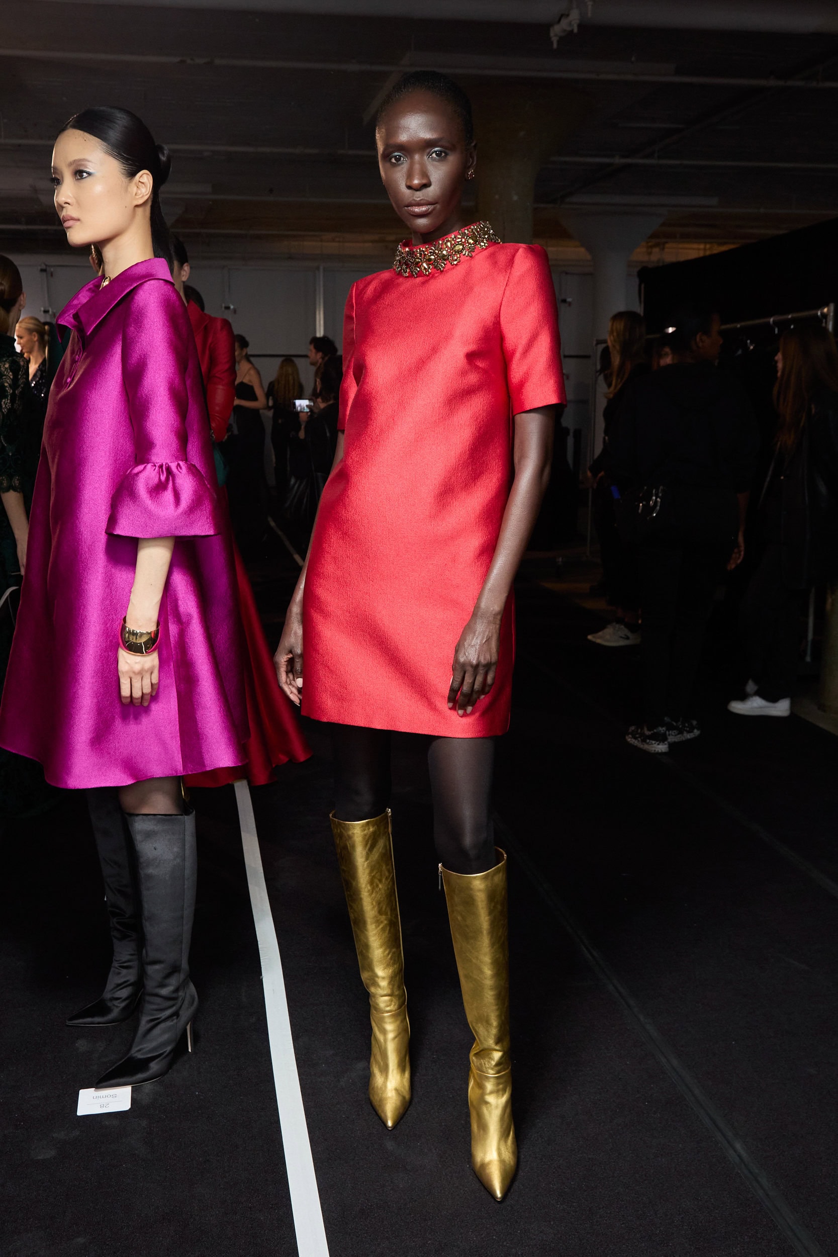 Badgley Mischka  Fall 2024 Fashion Show Backstage