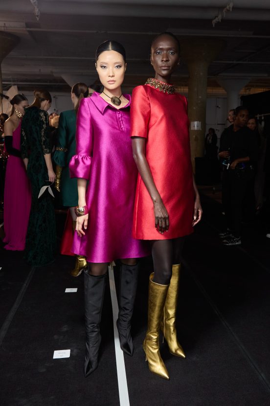 Badgley Mischka  Fall 2024 Fashion Show Backstage