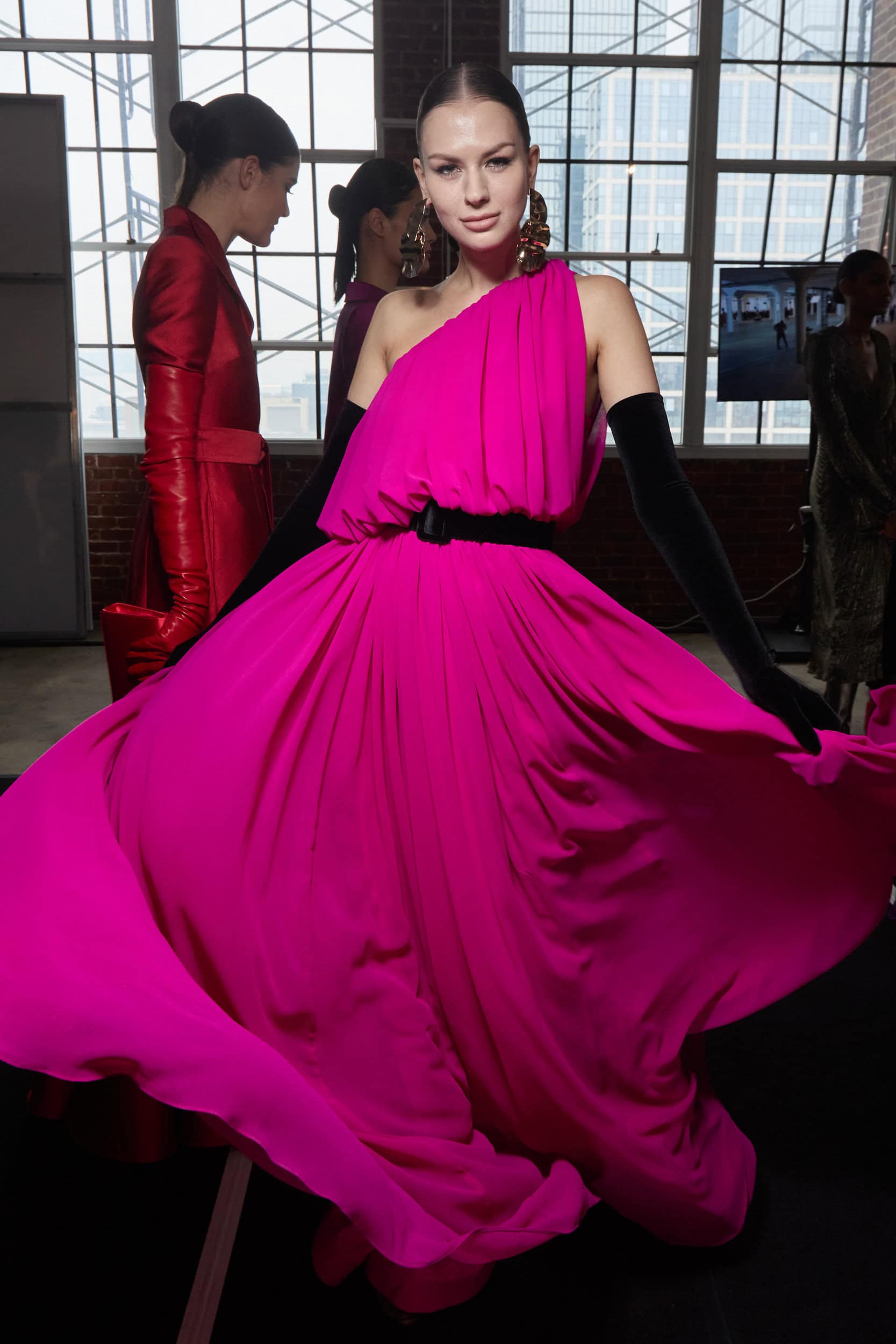 Badgley Mischka  Fall 2024 Fashion Show Backstage