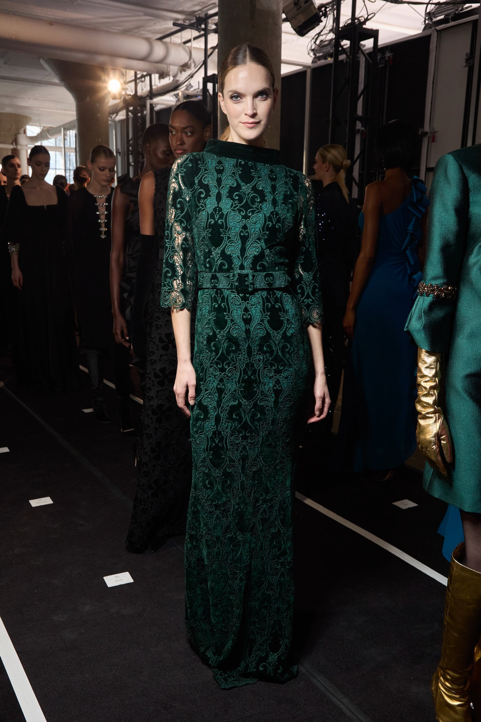 Badgley Mischka  Fall 2024 Fashion Show Backstage