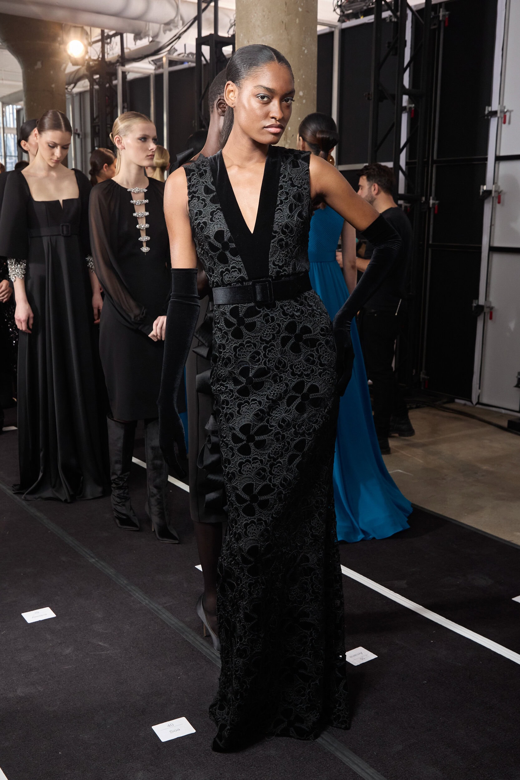 Badgley Mischka  Fall 2024 Fashion Show Backstage