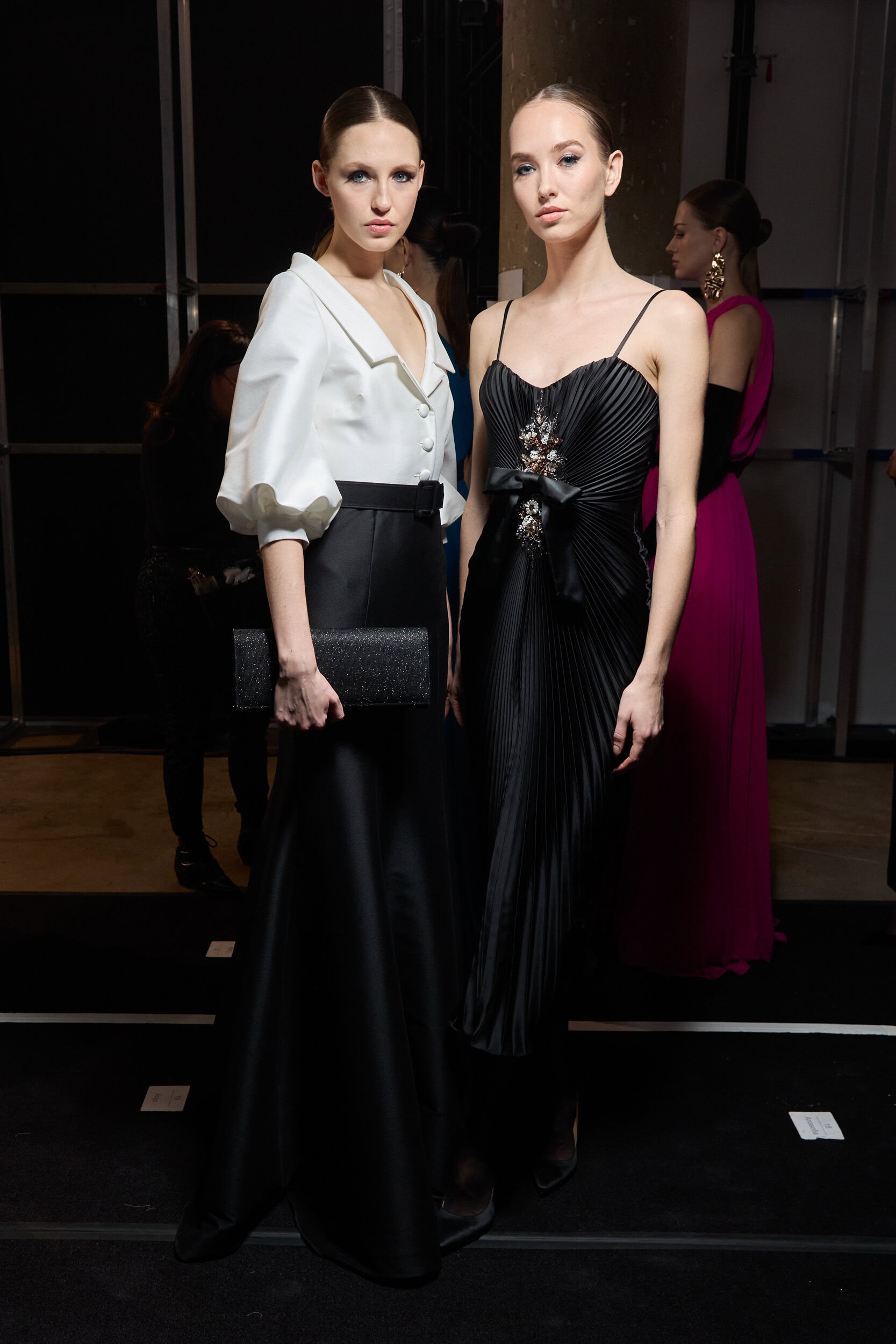 Badgley Mischka  Fall 2024 Fashion Show Backstage