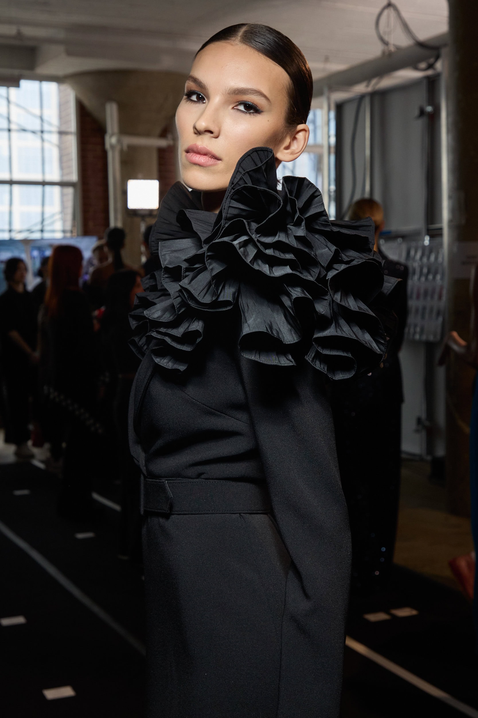 Badgley Mischka  Fall 2024 Fashion Show Backstage