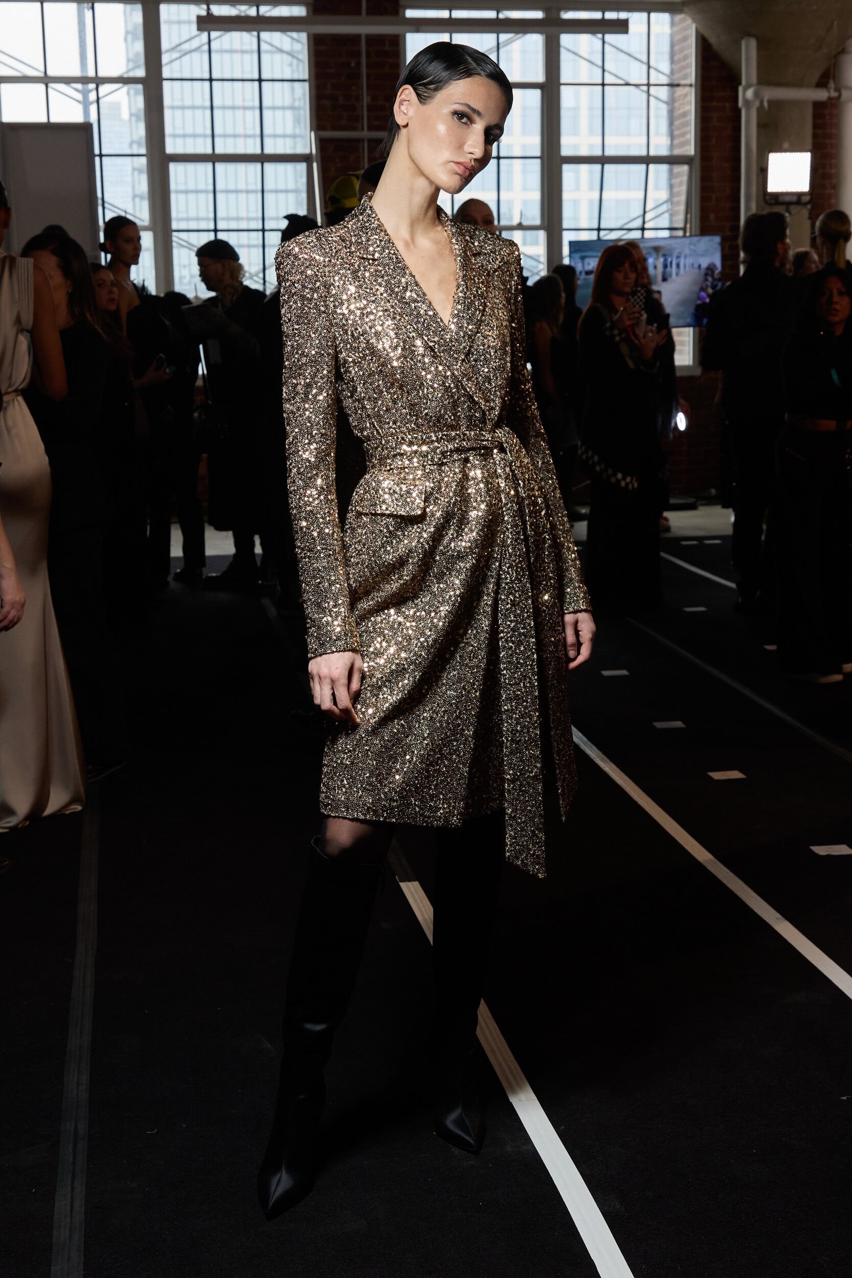 Badgley Mischka  Fall 2024 Fashion Show Backstage