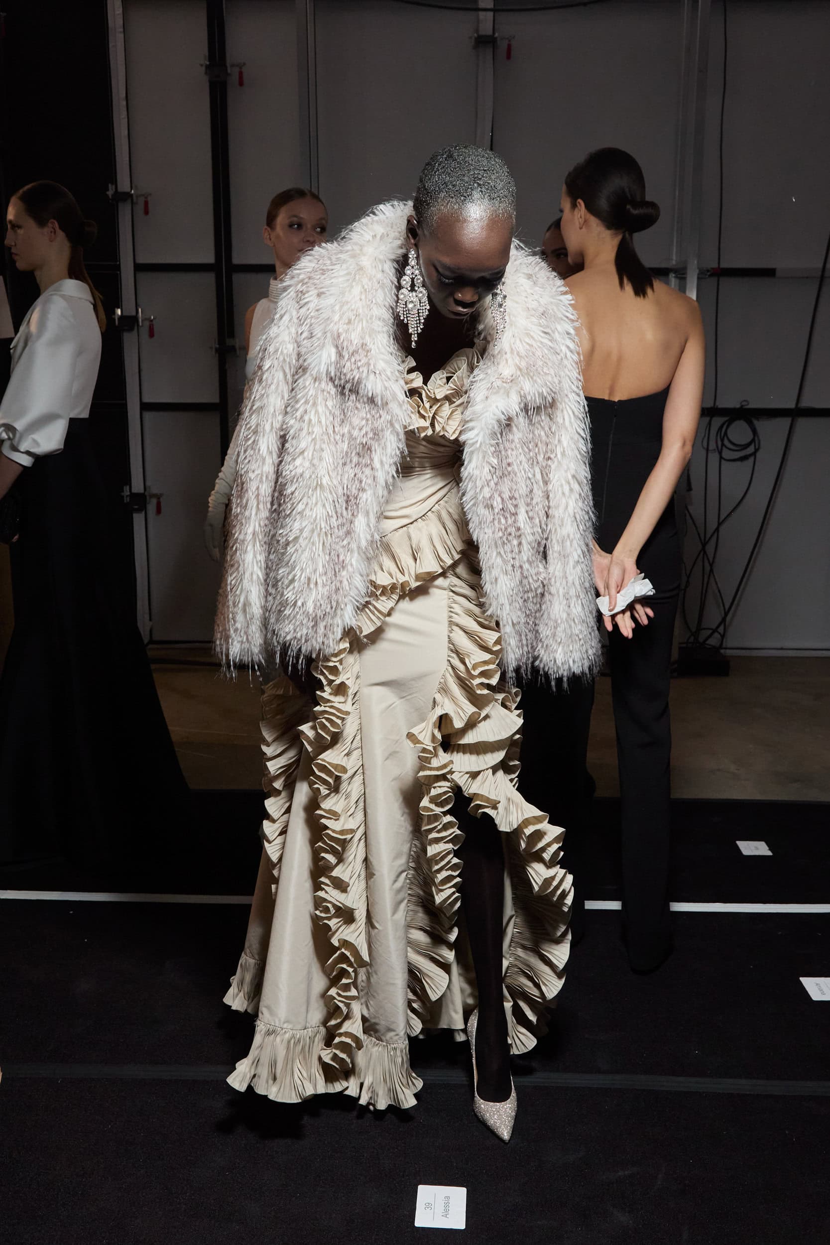 Badgley Mischka  Fall 2024 Fashion Show Backstage