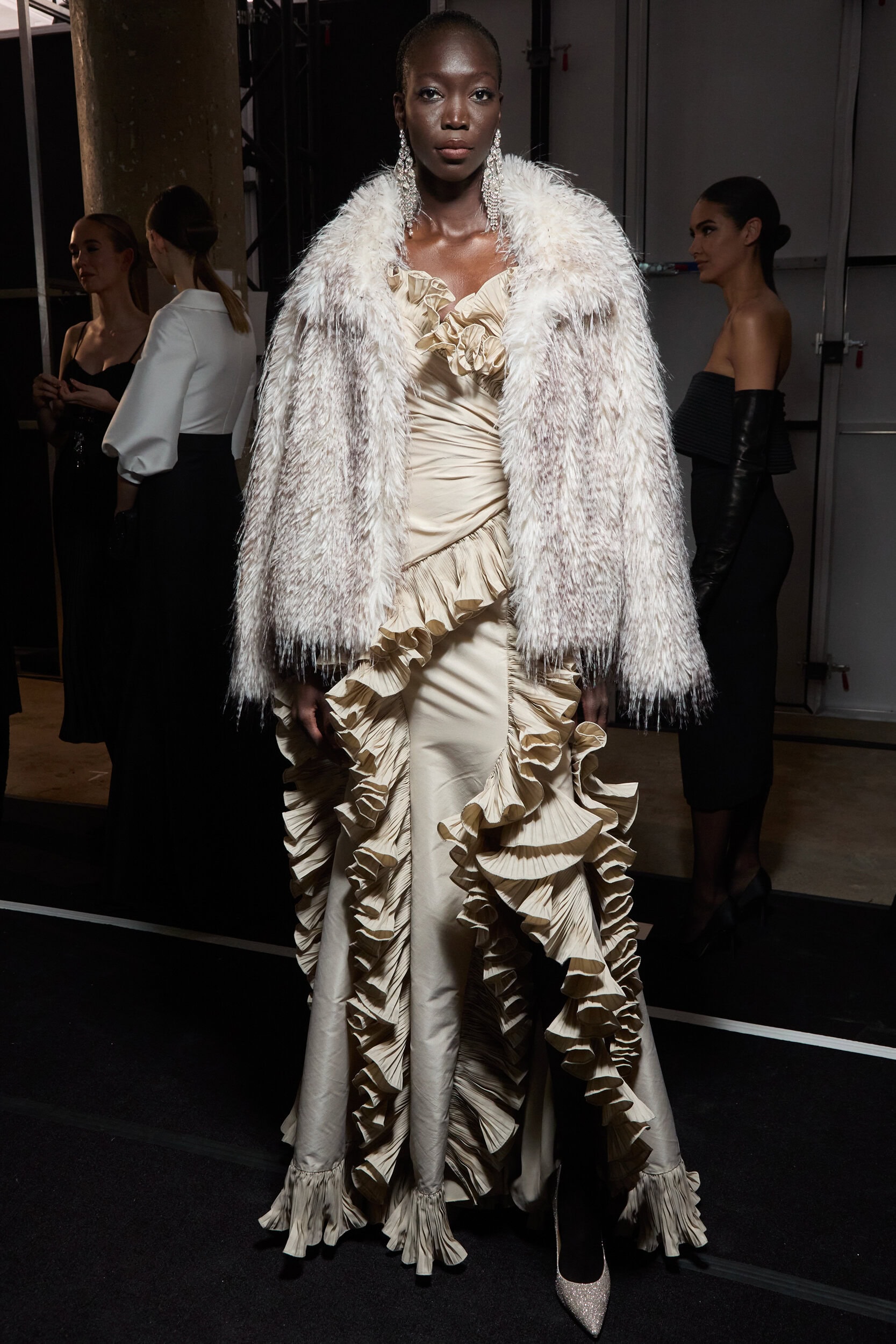 Badgley Mischka  Fall 2024 Fashion Show Backstage