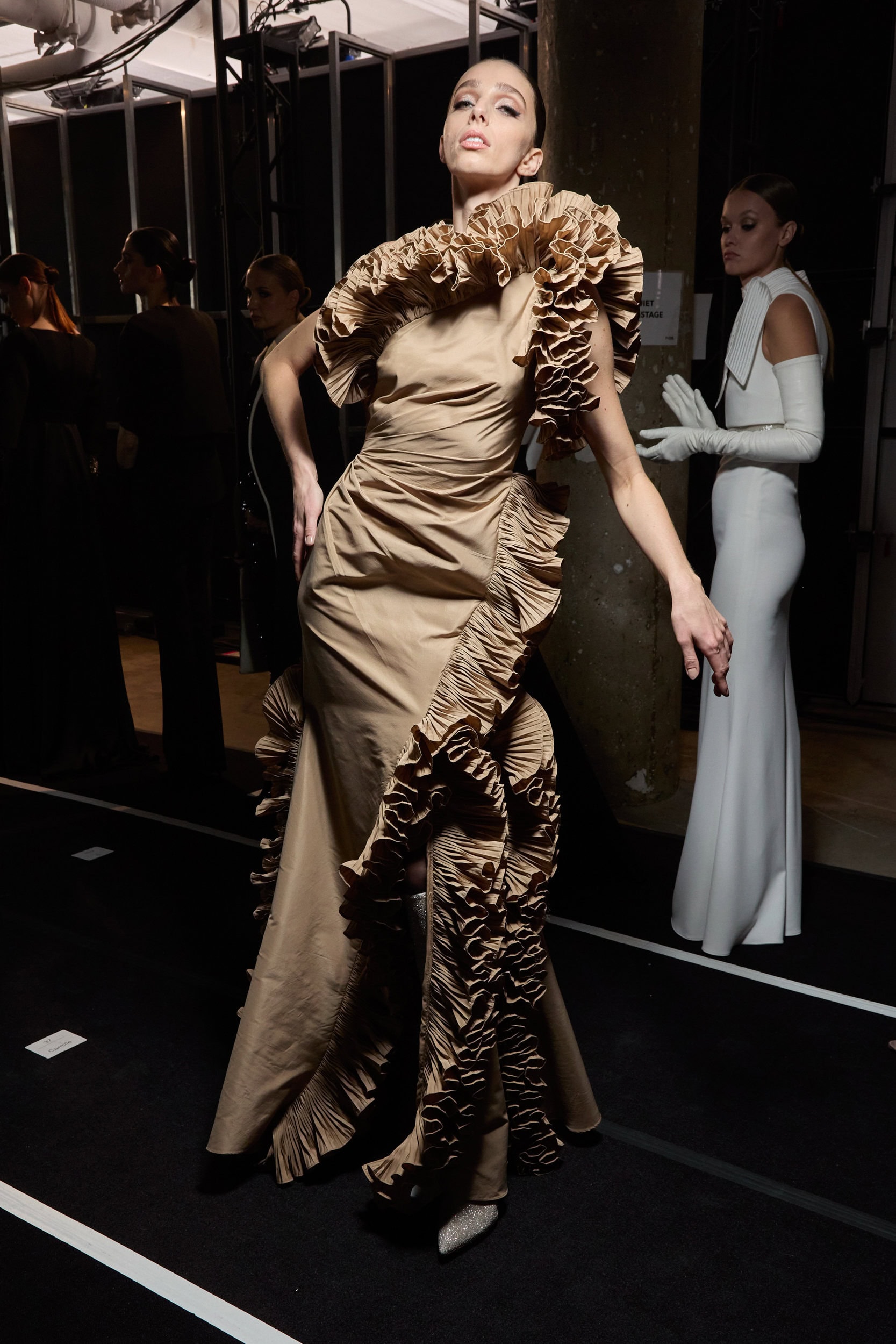 Badgley Mischka  Fall 2024 Fashion Show Backstage