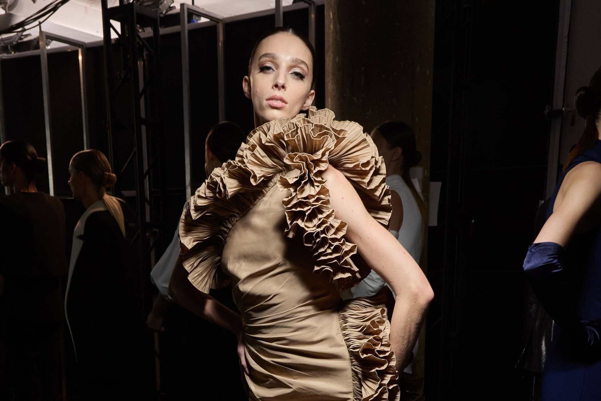 Badgley Mischka  Fall 2024 Fashion Show Backstage