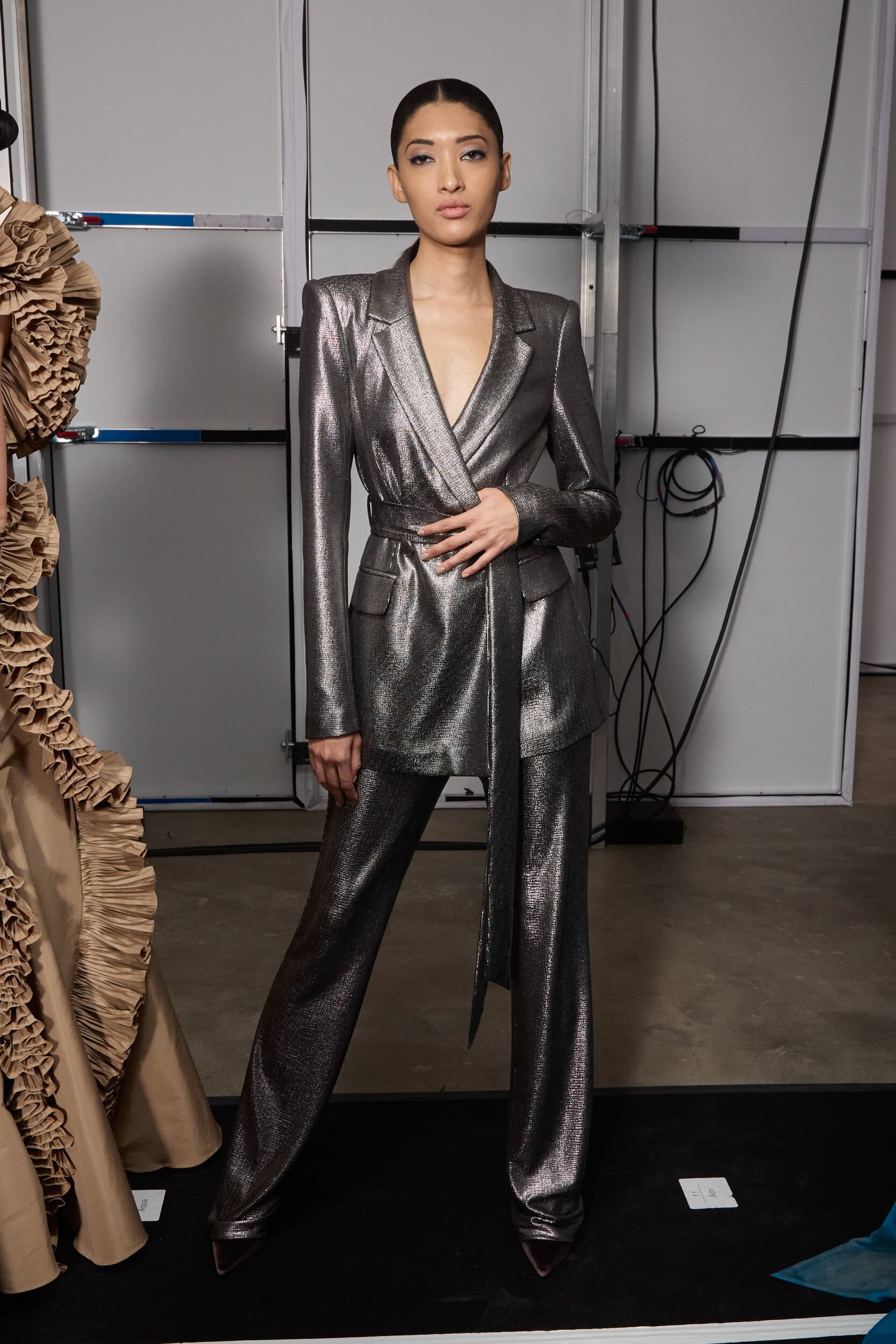 Badgley Mischka  Fall 2024 Fashion Show Backstage