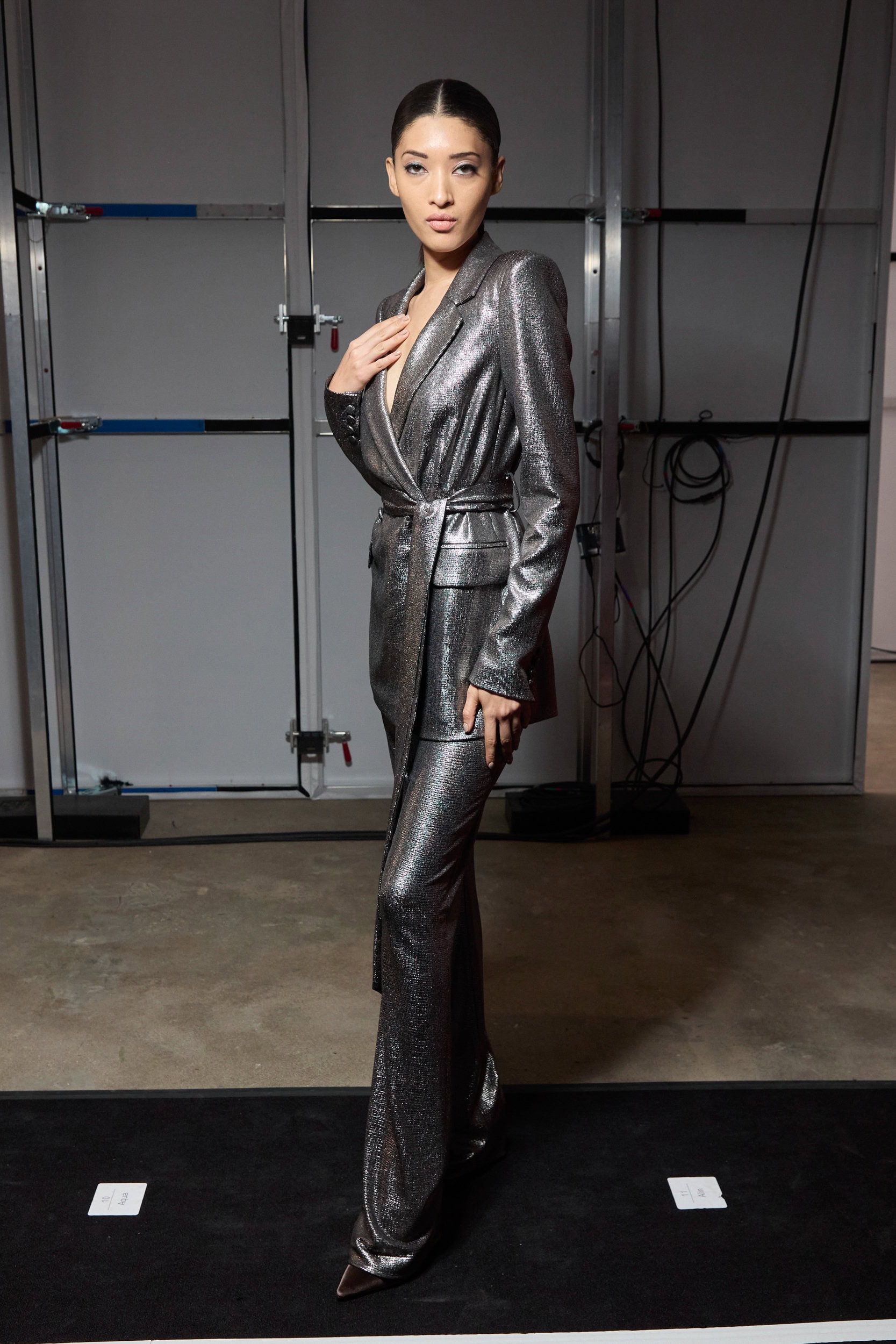 Badgley Mischka  Fall 2024 Fashion Show Backstage